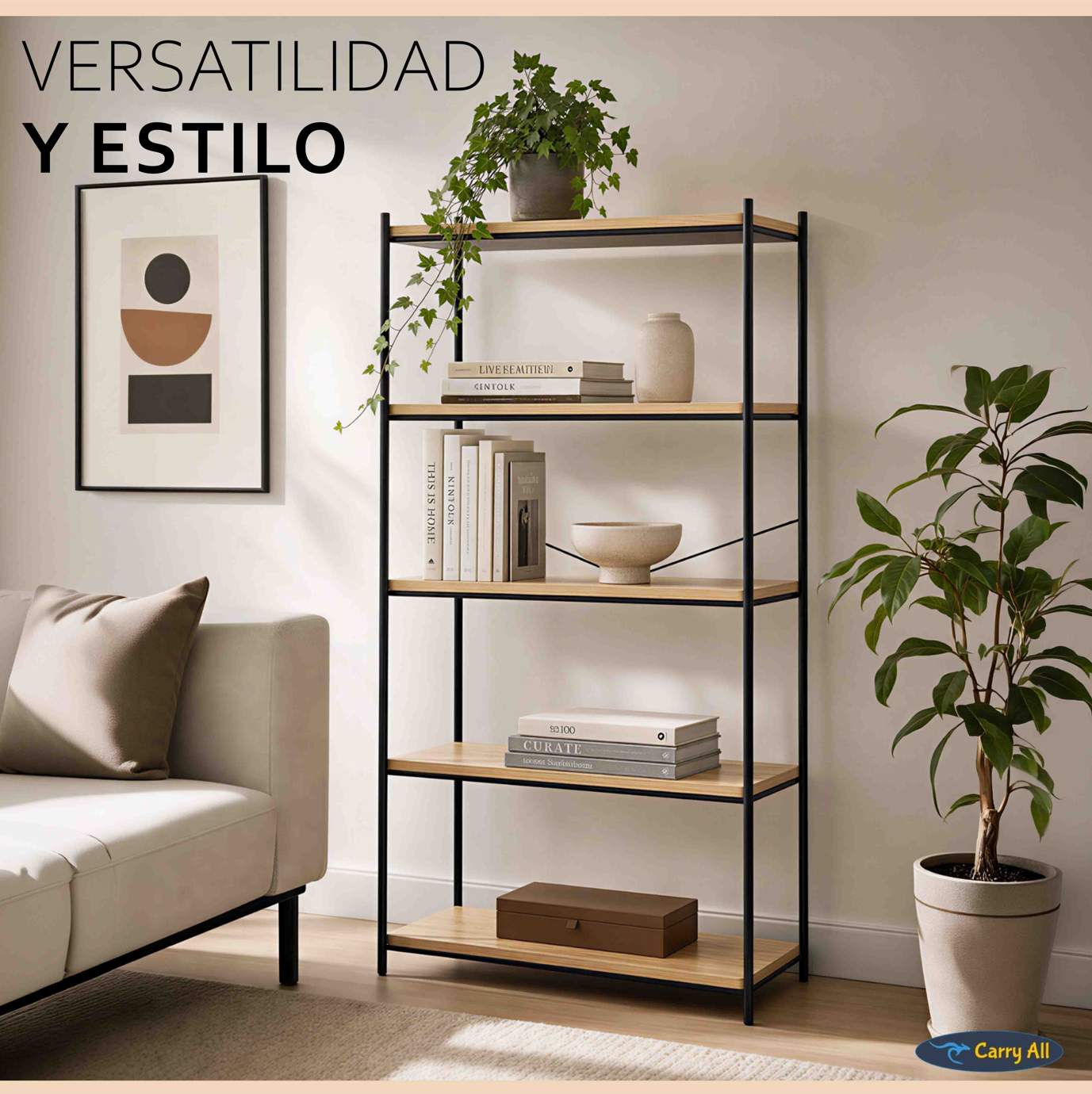 Repisa Estante 5 Niveles Carry All® Línea Minimalist-1