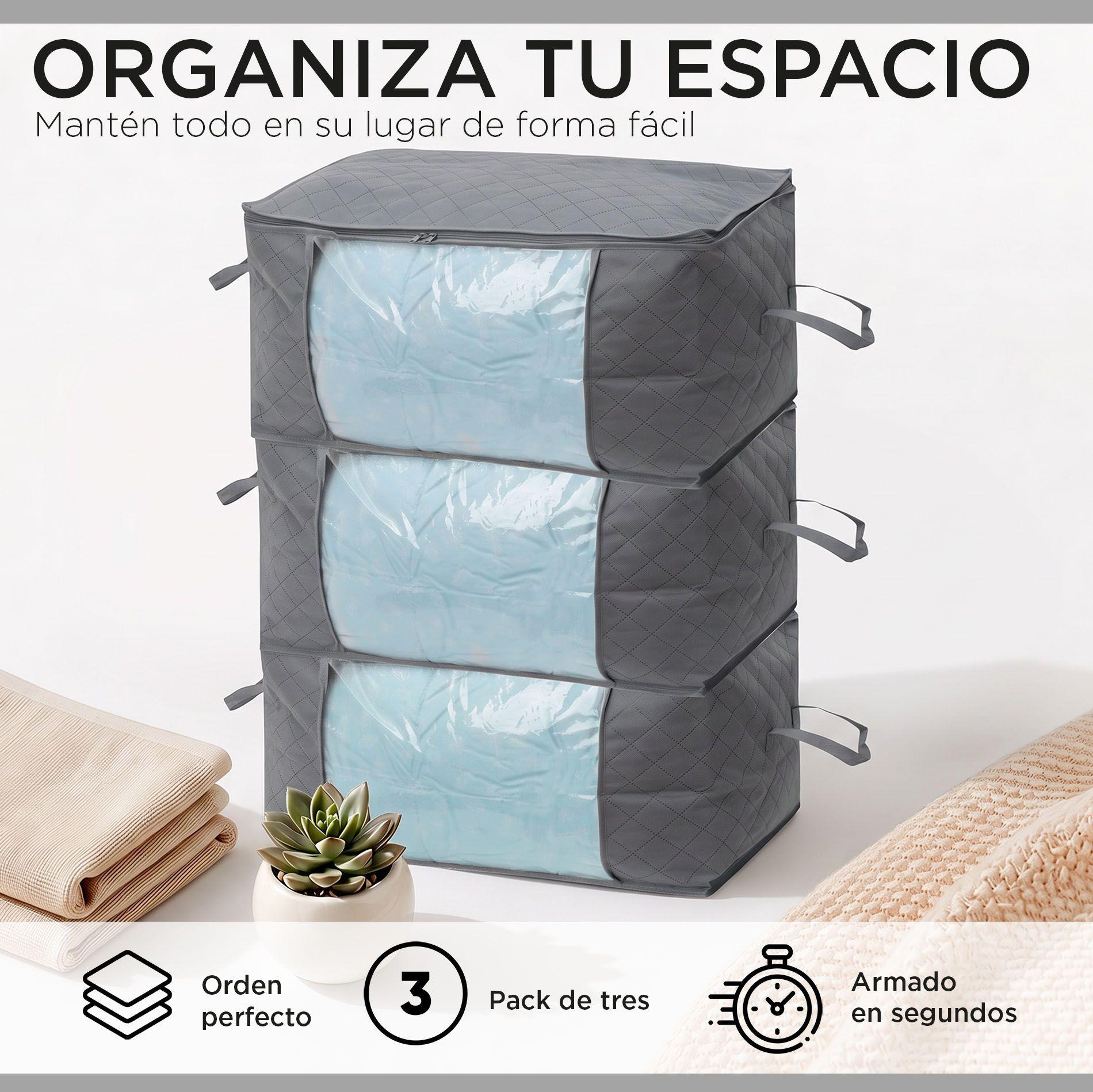Pack 3 Bolsas Organizadoras Almacenaje Jumbo 90 Litros-1