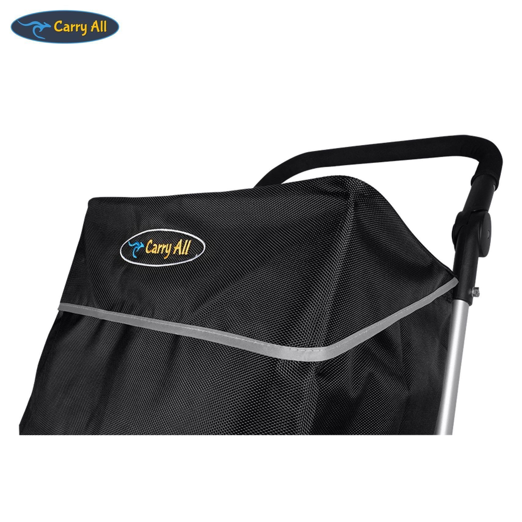 Carrito de Compras Plegable Premium Feria Bolso Cooler Black-3