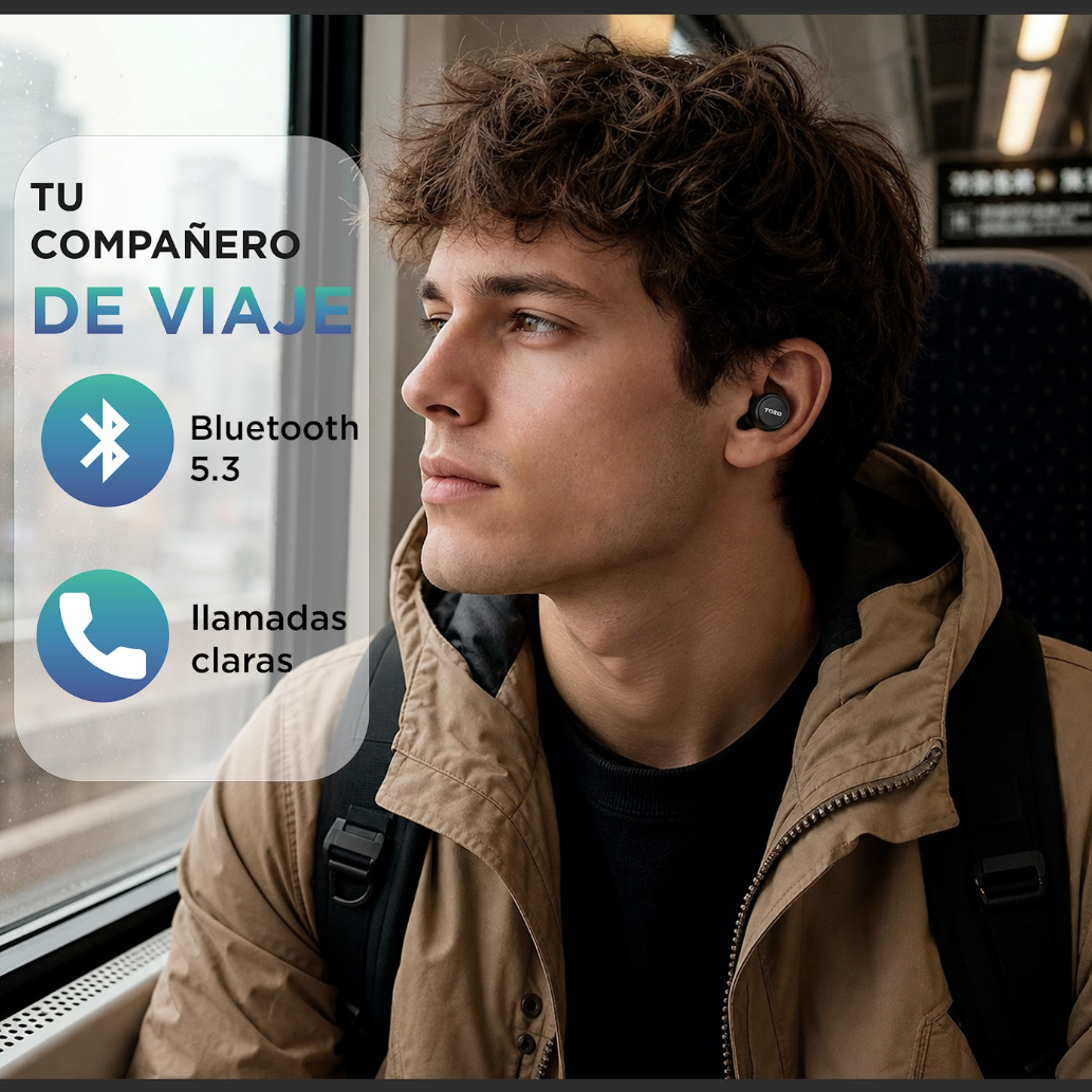 Audífonos Inalámbricos In Ear  TOZO Agile Solo TWS 23H Bluetooth-5