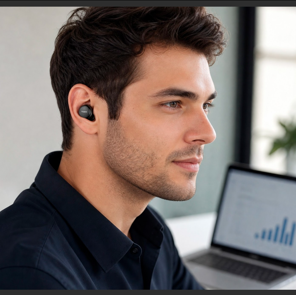 Audífonos Inalámbricos In Ear  TOZO Agile Solo TWS 23H Bluetooth-6