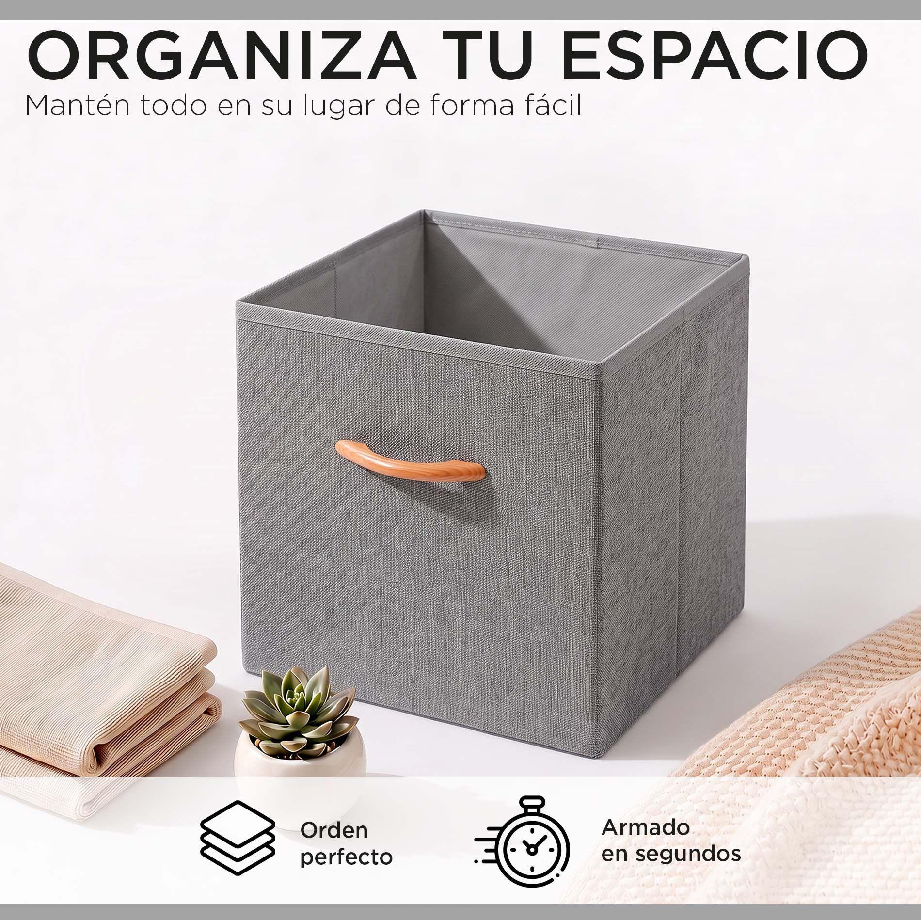 Caja Cubo Organizador Plegable De Tela -1