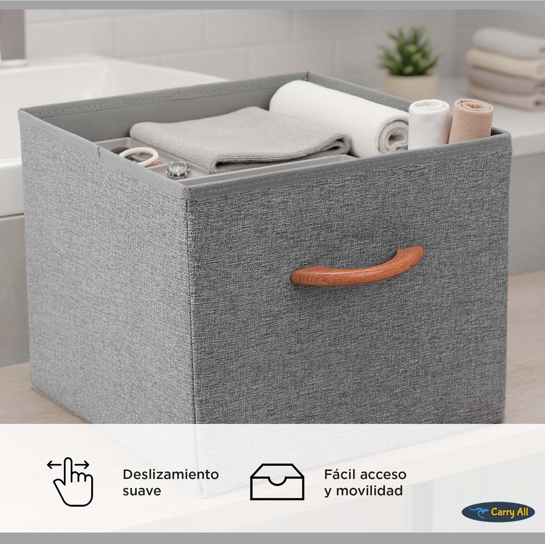 Caja Cubo Organizador Plegable De Tela -6