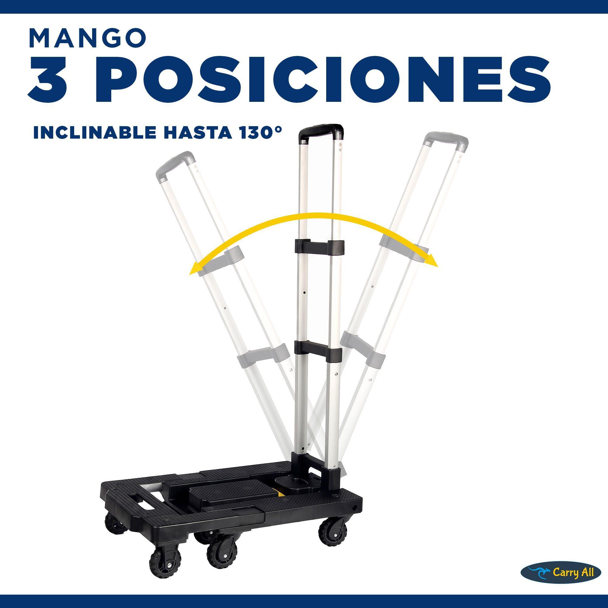 Carro Plegable De Carga Tipo Plataforma 150 Kilos 7 Ruedas Yegua-3