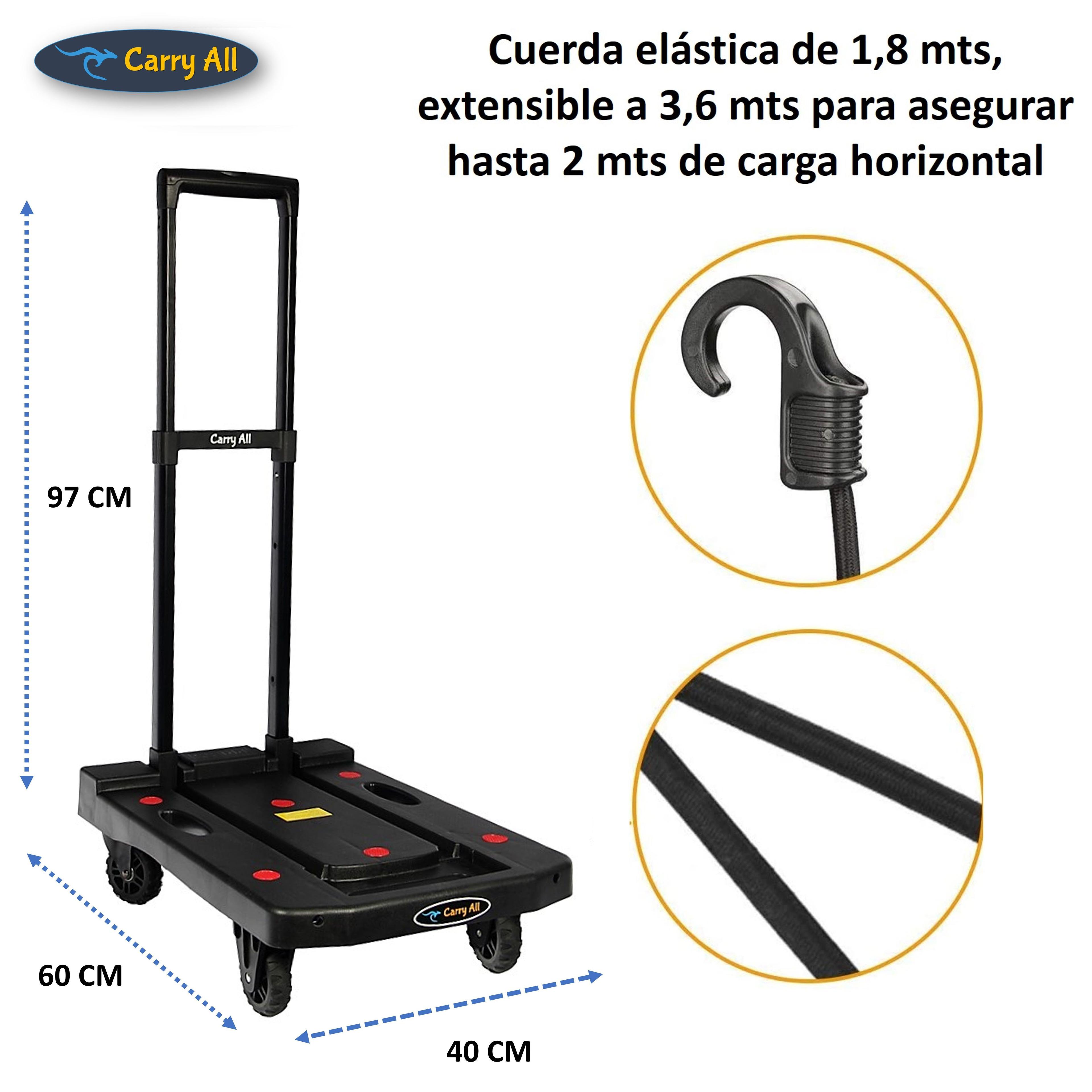 Carro Plegable De Carga Tipo Plataforma 200 Kilos 5 Ruedas Yegua-4