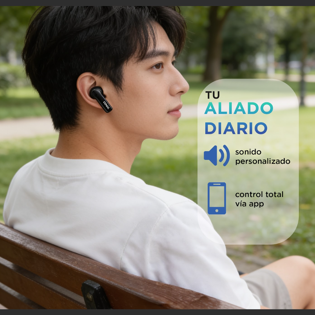 Audífonos Inalámbricos In Ear TOZO Aero Sound 2 Táctil ANC TWS 55H IPX8 Bluetooth-6