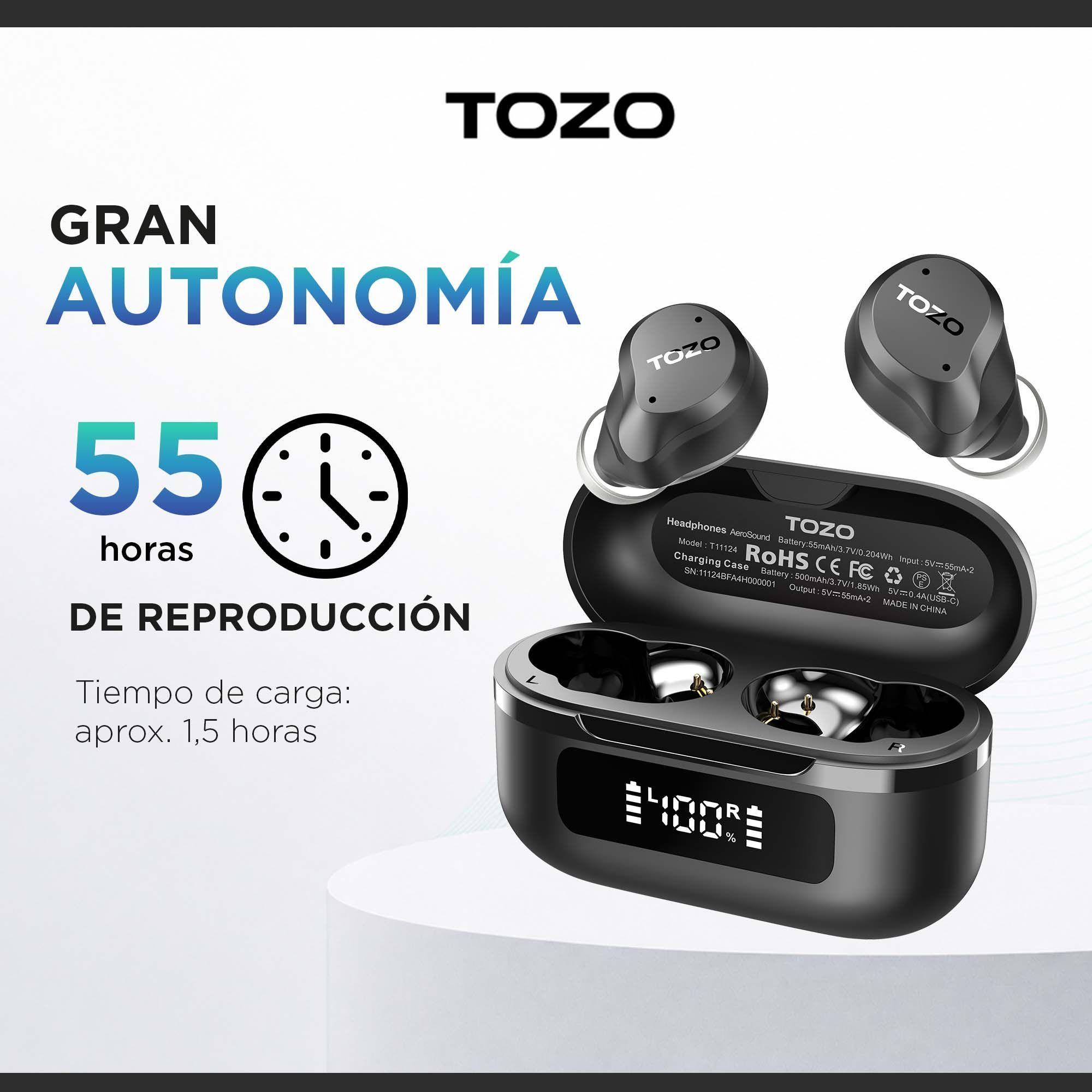 Audífonos Inalámbricos Tozo AeroSound Led IPX8 55h Bluetooth-3