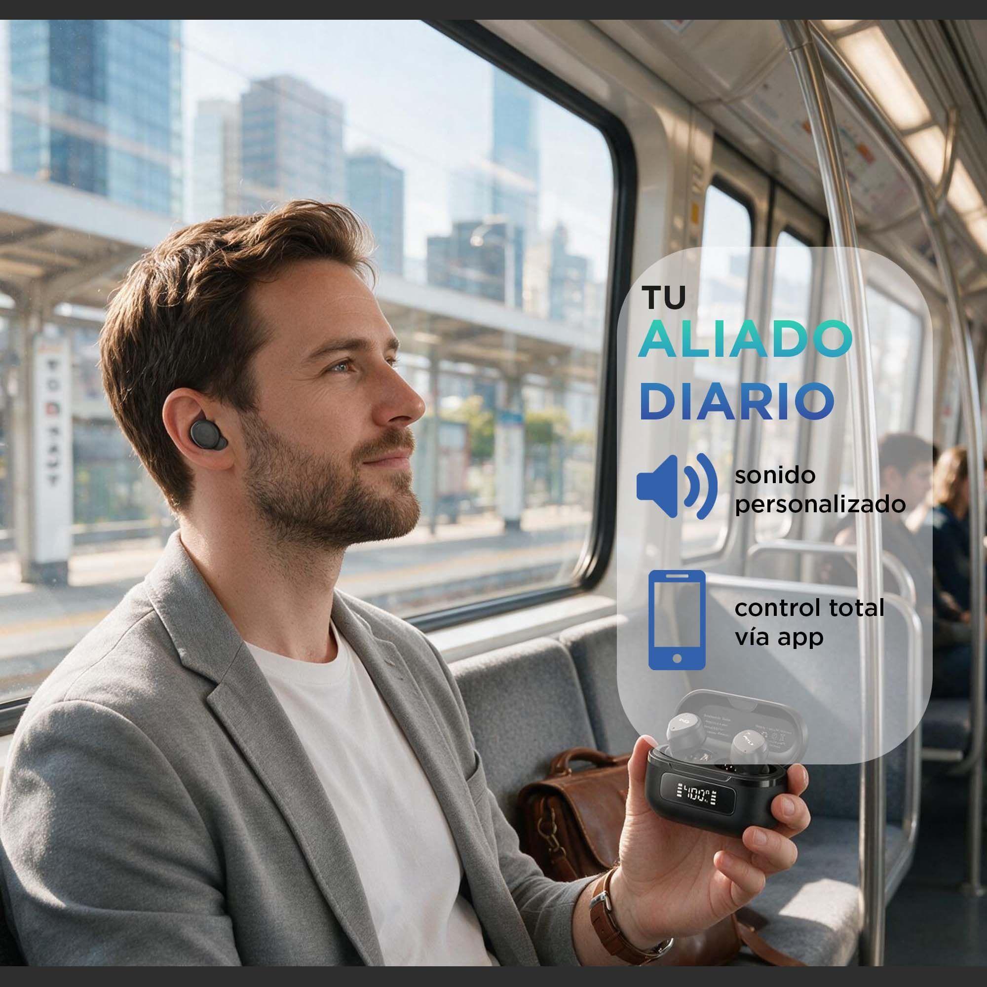 Audífonos Inalámbricos Tozo AeroSound Led IPX8 55h Bluetooth-4
