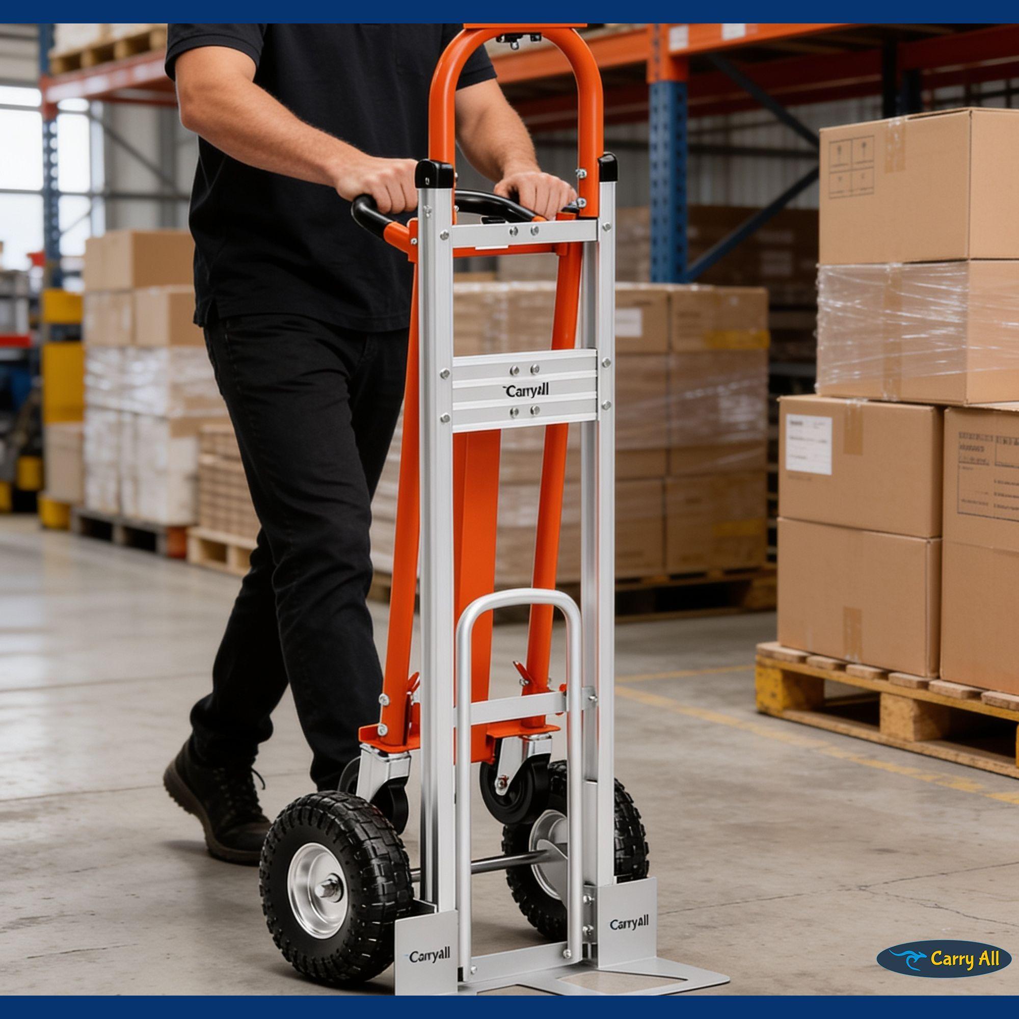 Carro De Carga Plegable 4 En 1 Titan 350 Kilos Plus Carry All Tipo Yegua O Plataforma-5