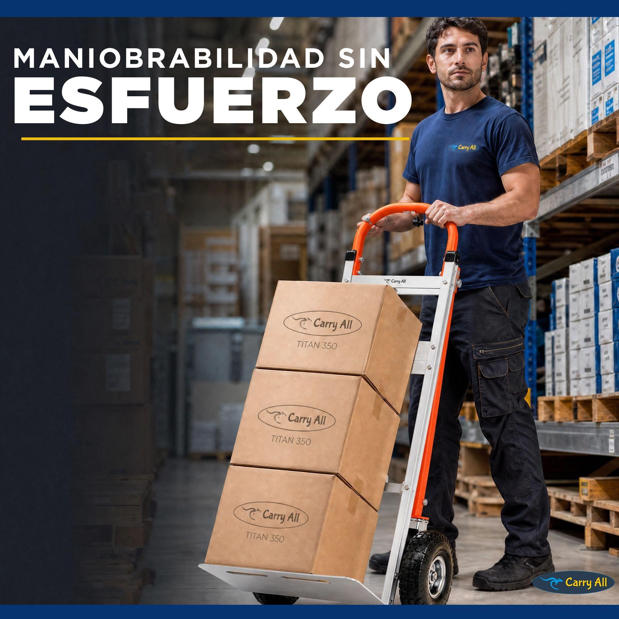 Carro De Carga Plegable 4 En 1 Titan 350 Kilos Plus Carry All Tipo Yegua O Plataforma-8