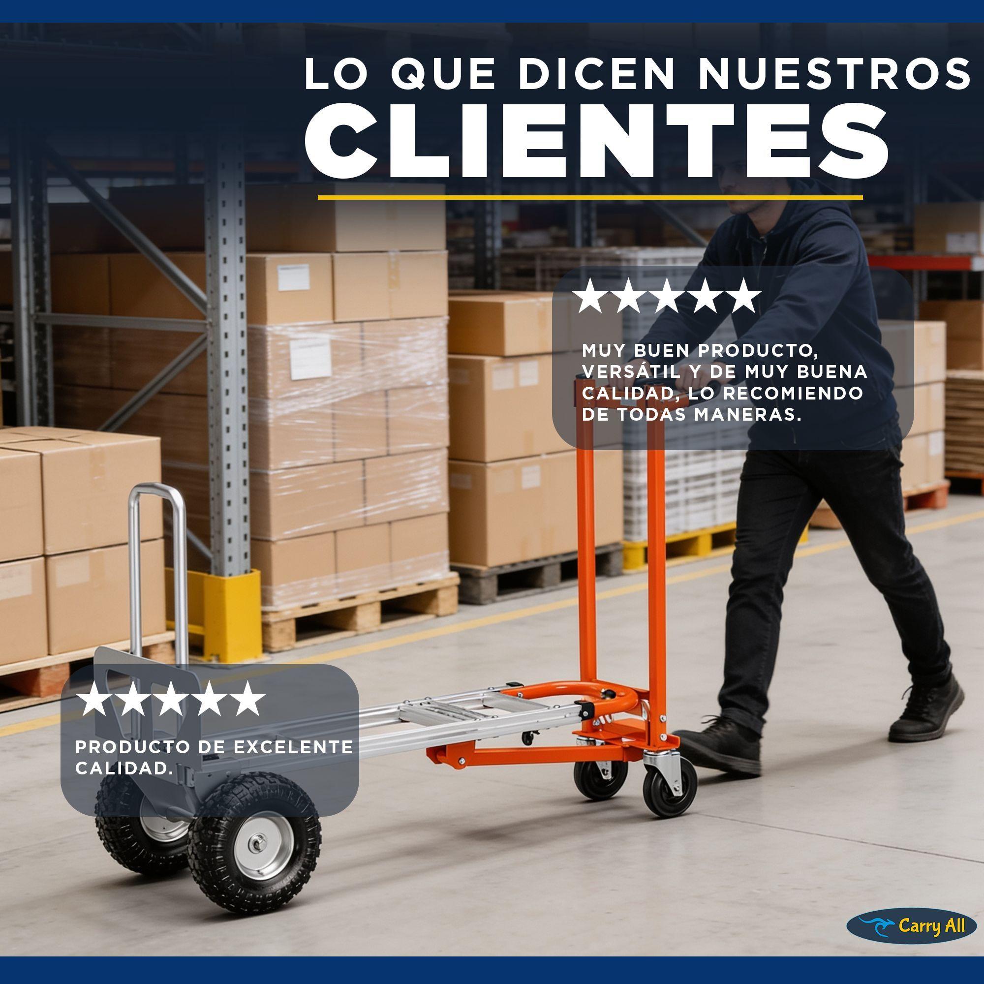 Carro De Carga Plegable 4 En 1 Titan 350 Kilos Plus Carry All Tipo Yegua O Plataforma-9