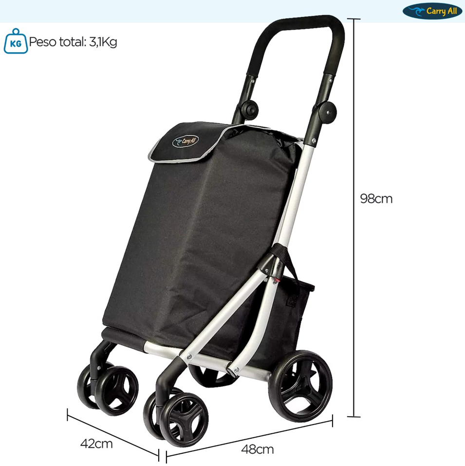Carrito de Compras Premium Plegable Feria Gympie 55 Litros Bolso Cooler-3