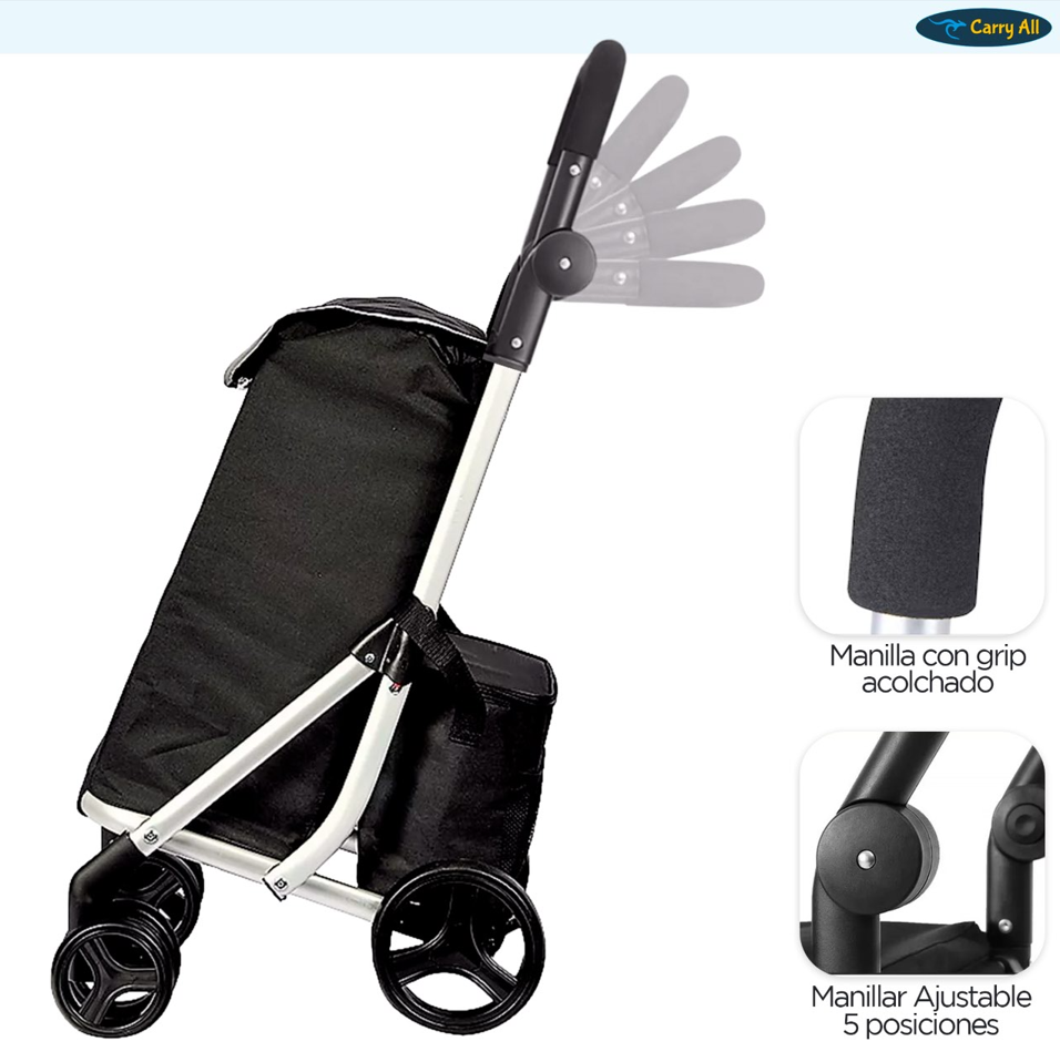 Carrito de Compras Premium Plegable Feria Gympie 55 Litros Bolso Cooler-5