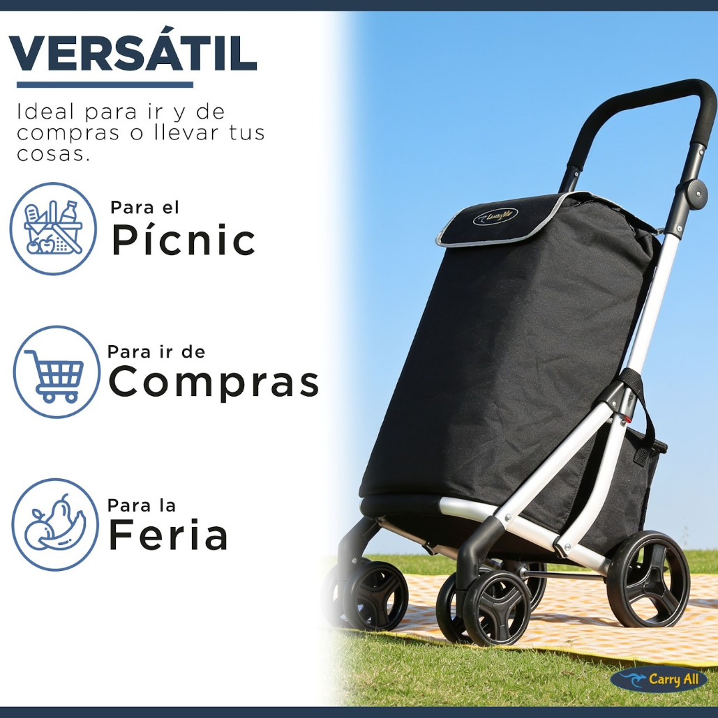 Carrito de Compras Premium Plegable Feria Gympie 55 Litros Bolso Cooler-7