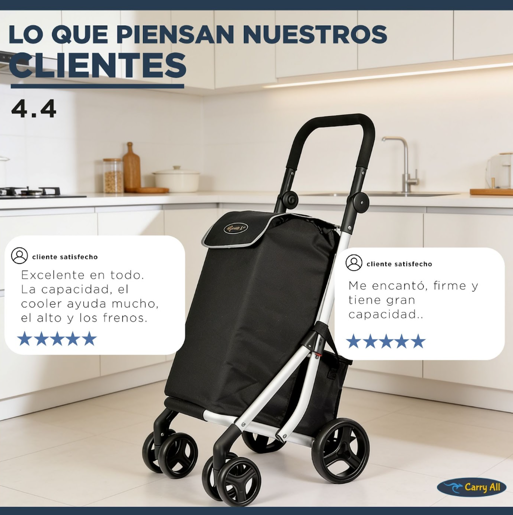 Carrito de Compras Premium Plegable Feria Gympie 55 Litros Bolso Cooler-8
