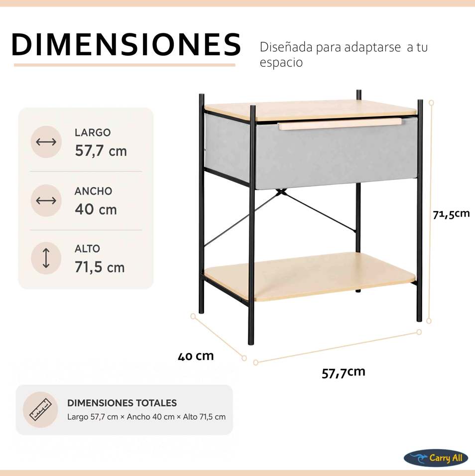 Velador 2 Niveles Carry All® Línea Minimalist -3
