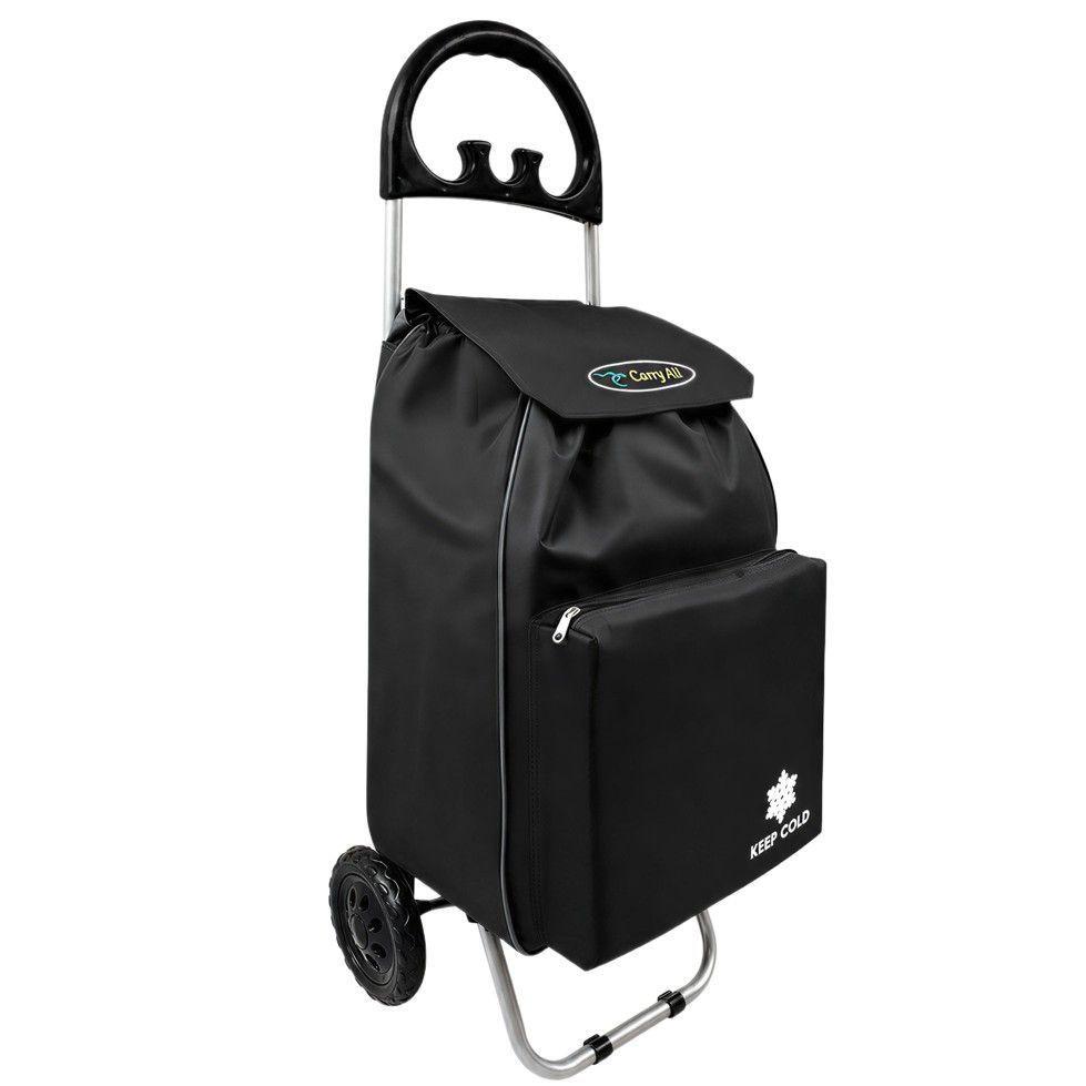Carrito De Compras Plegable Carry All Glasgow 47 Litros Negro-0