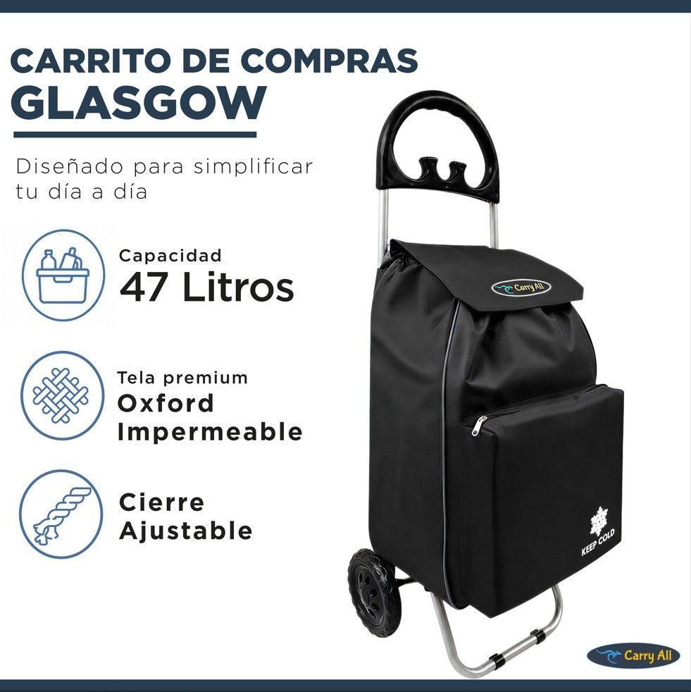 Carrito De Compras Plegable Carry All Glasgow 47 Litros Negro-1