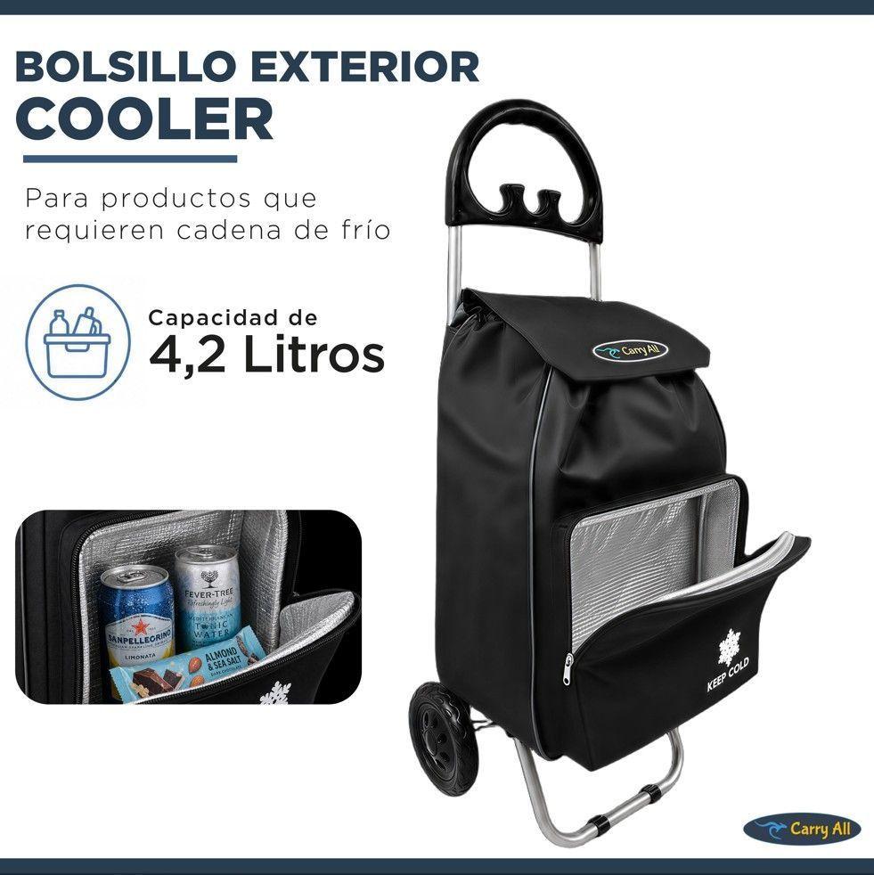 Carrito De Compras Plegable Carry All Glasgow 47 Litros Negro-2