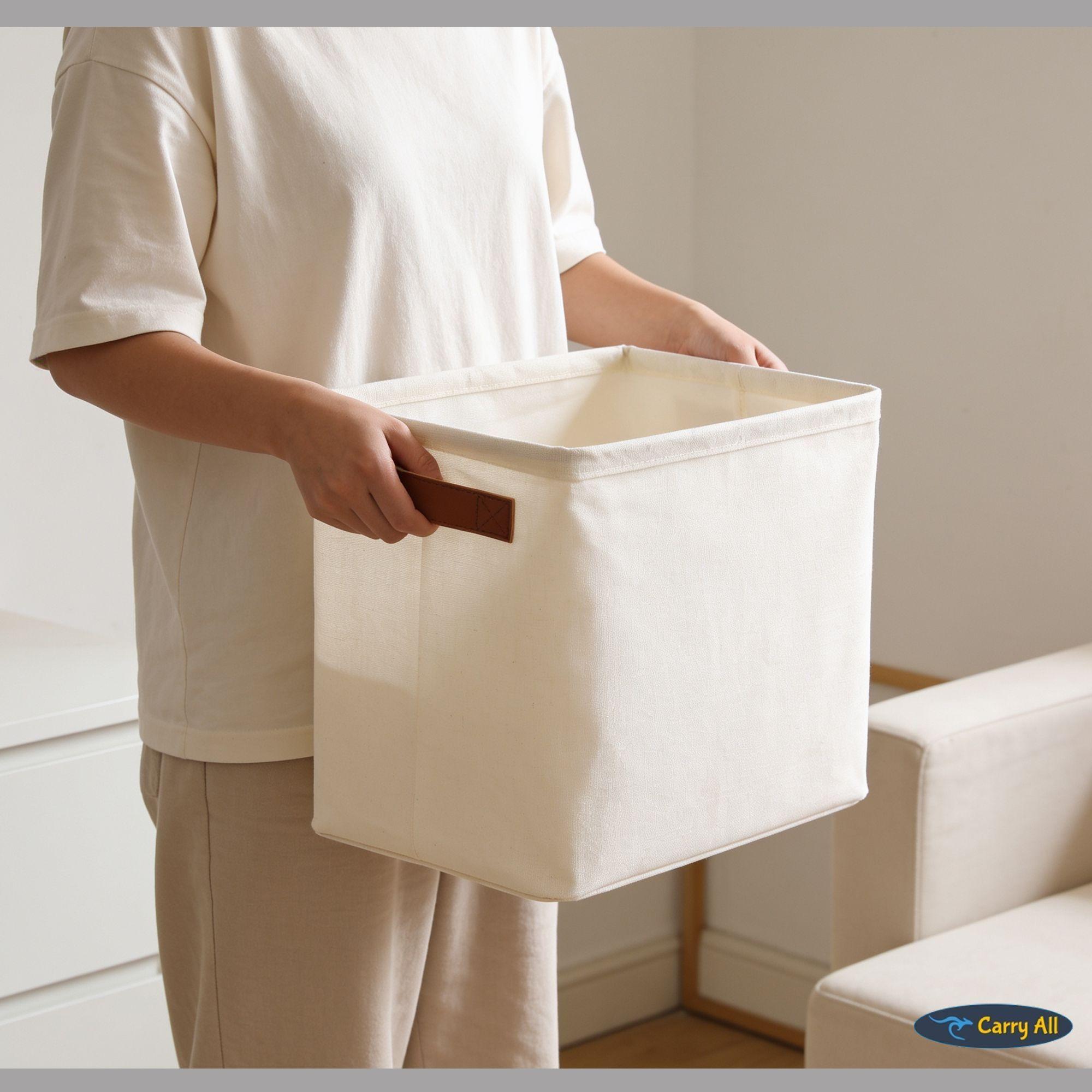 Cesta Organizadora Plegable Carry All De Lino S-4