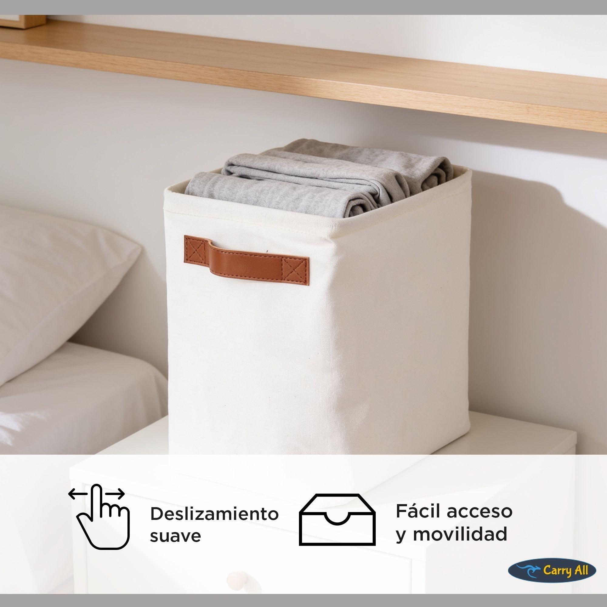 Cesta Organizadora Plegable Carry All De Lino S-5