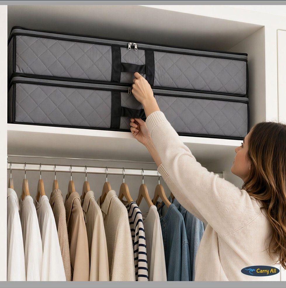 Pack 2 Bolsos Organizadores Bajo Cama Carry All® 75 Litros -6