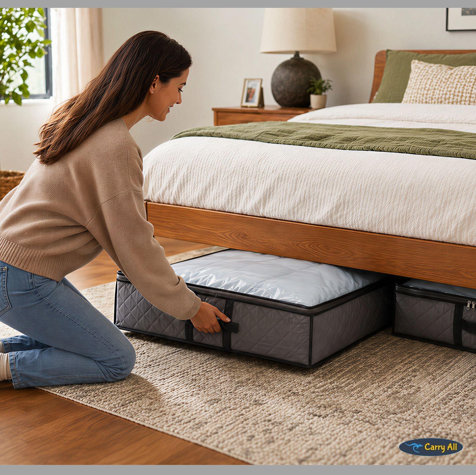 Pack 2 Organizadores Bajo Cama Carry All® 75 Litros -7