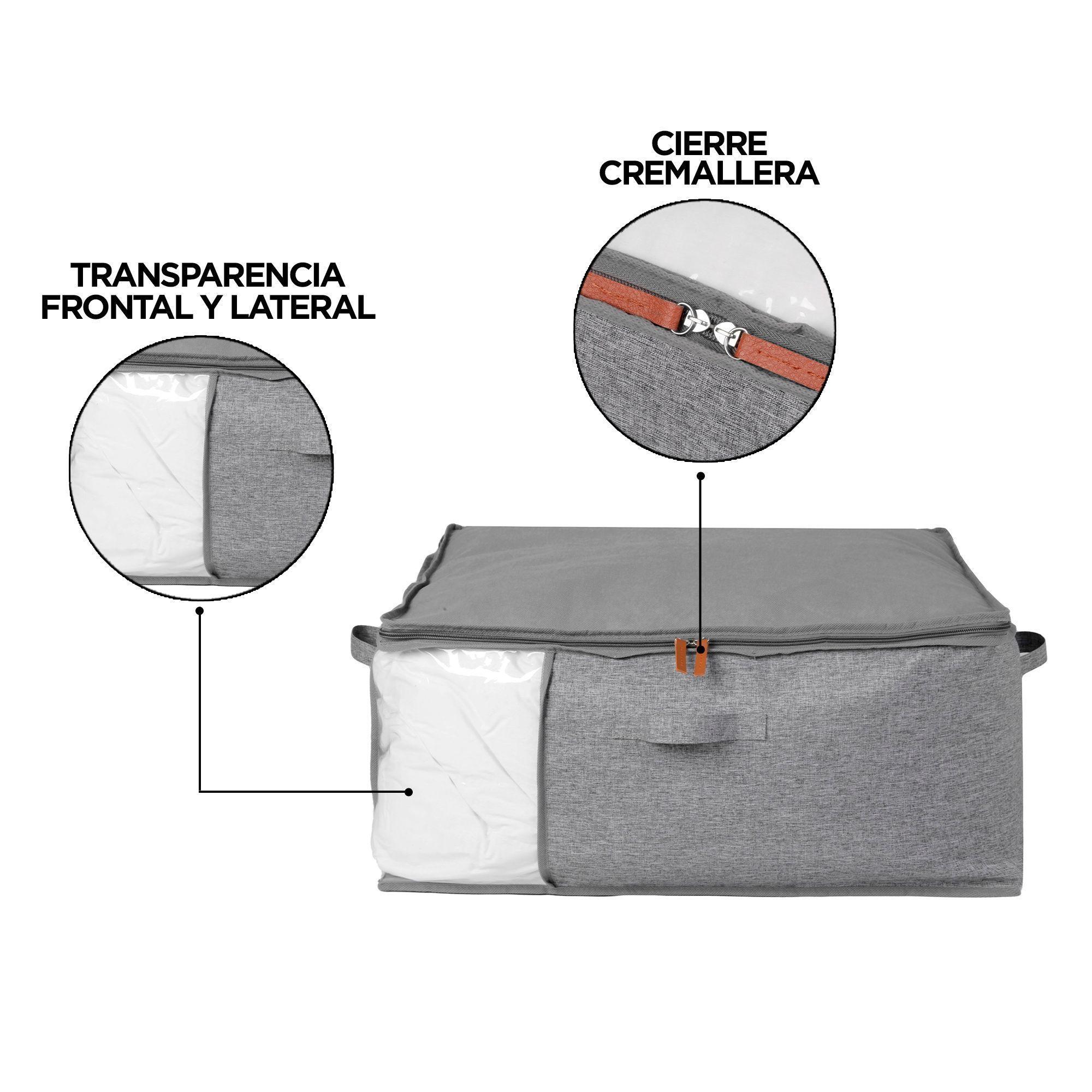 Pack 3 Bolsos Organizadores Almacenaje Jumbo 85 Lts. Bolsa Ropa Cama-2
