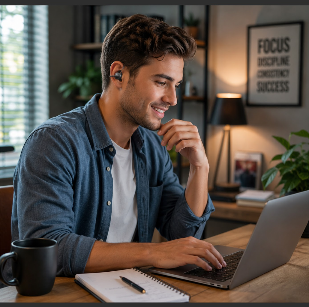 Audífonos Inalámbricos Open Ear TOZO Open Rhyme TWS 40H IPX5 Bluetooth-5