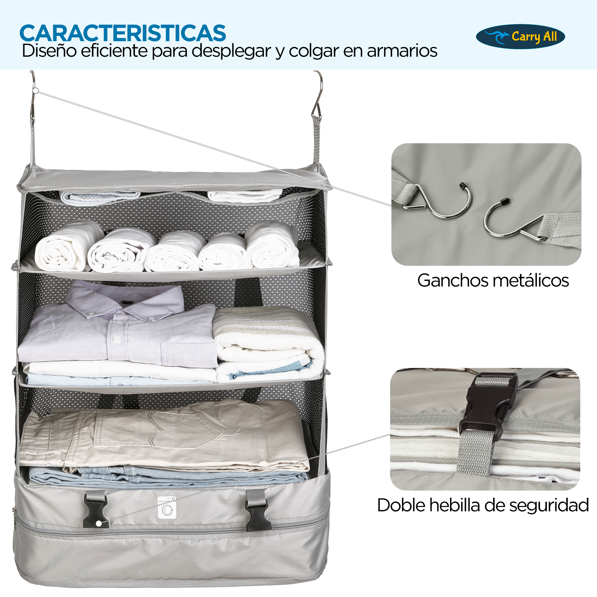 Organizador De Maleta Viaje Carry All® Closet Travel L -2