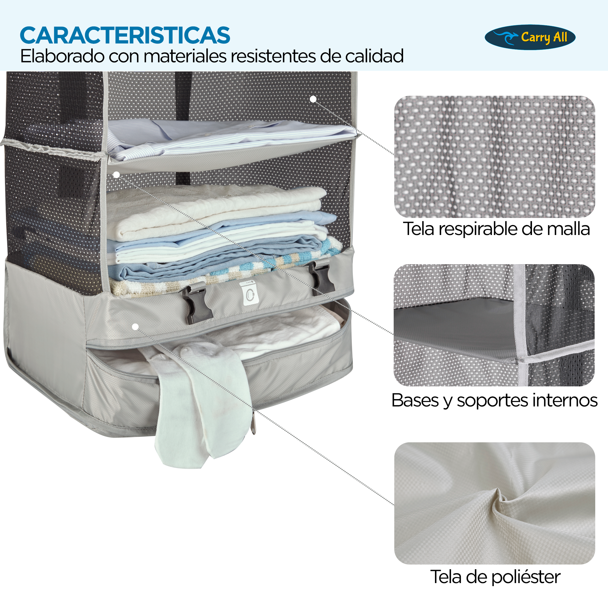 Organizador De Maleta Viaje Carry All® Closet Travel L -3
