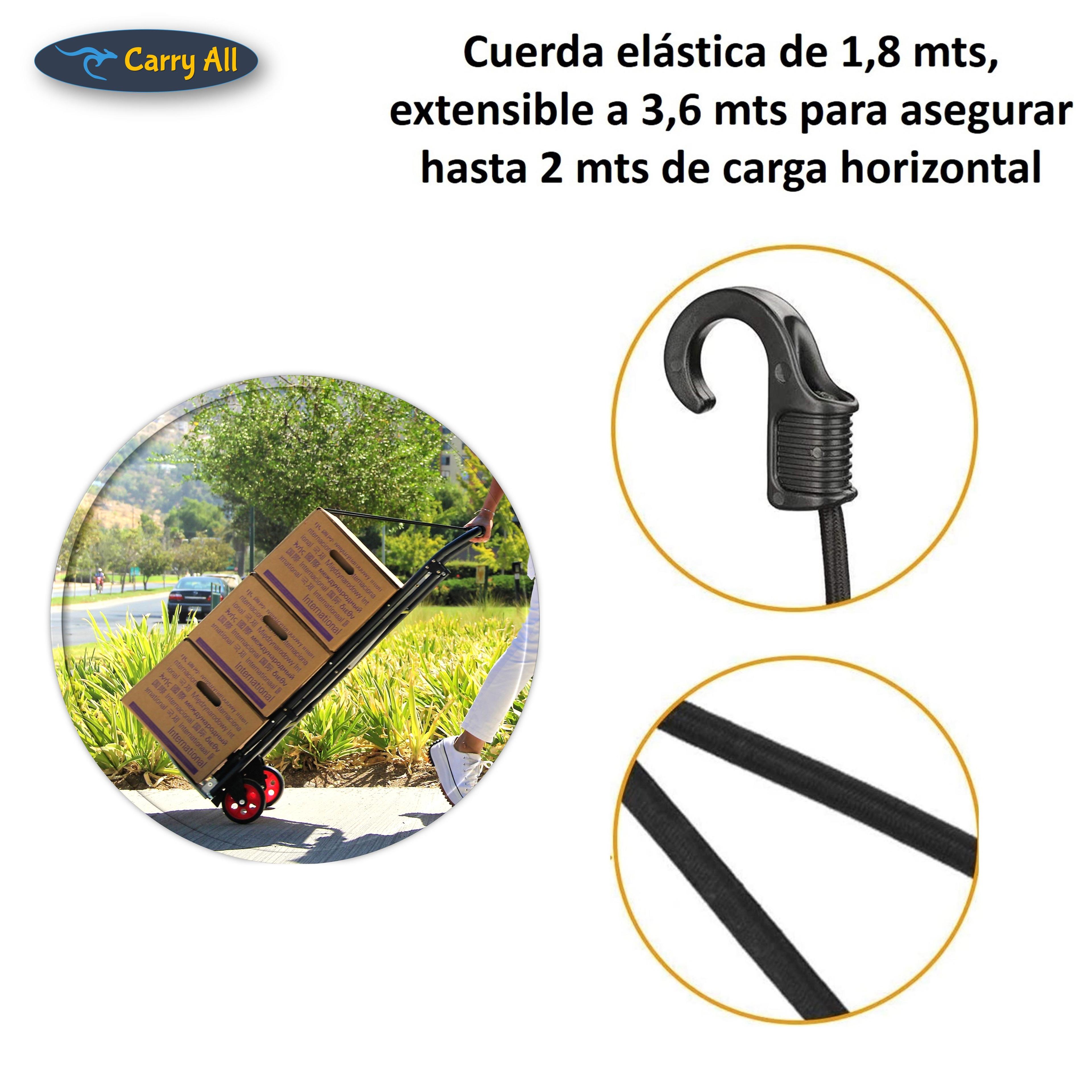 2x1 Escalera 3 Peldaños y Carro de Carga Tipo Yegua Plegable-3