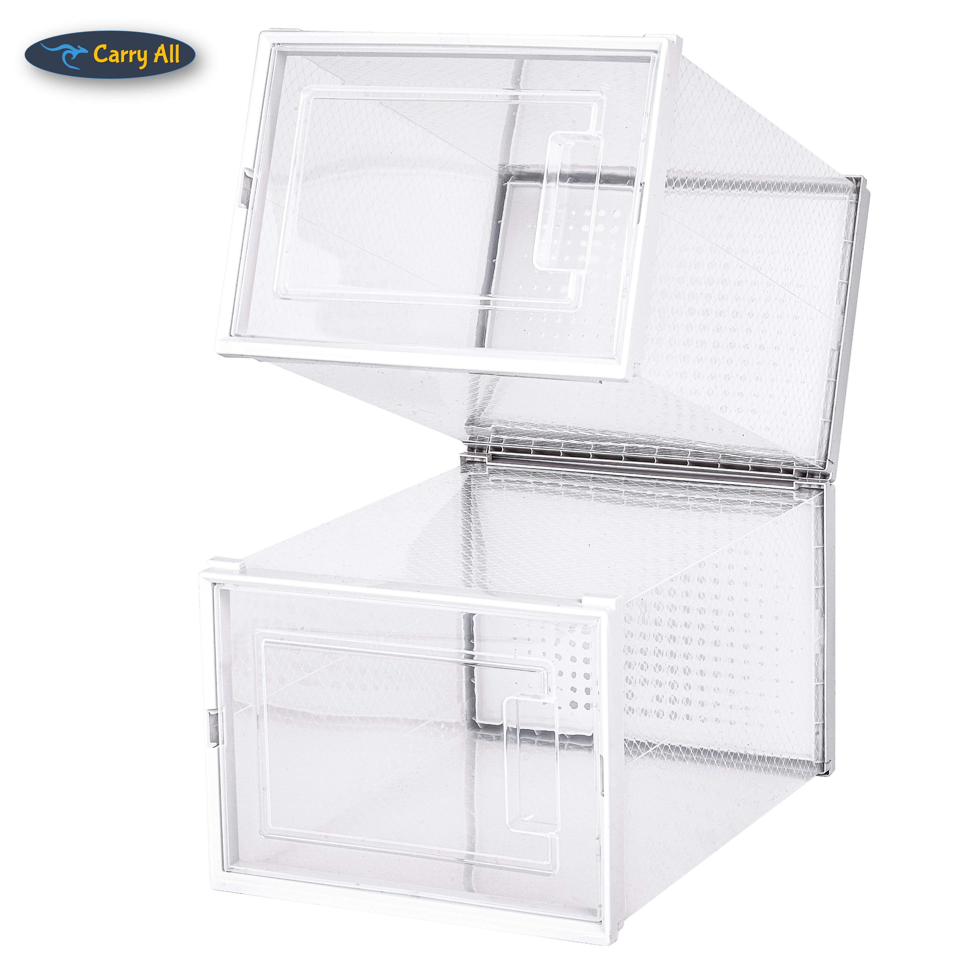 Pack 6 Cajas Organizadoras Zapatos Ropa Varios Apilables Zapatera Talla M-4