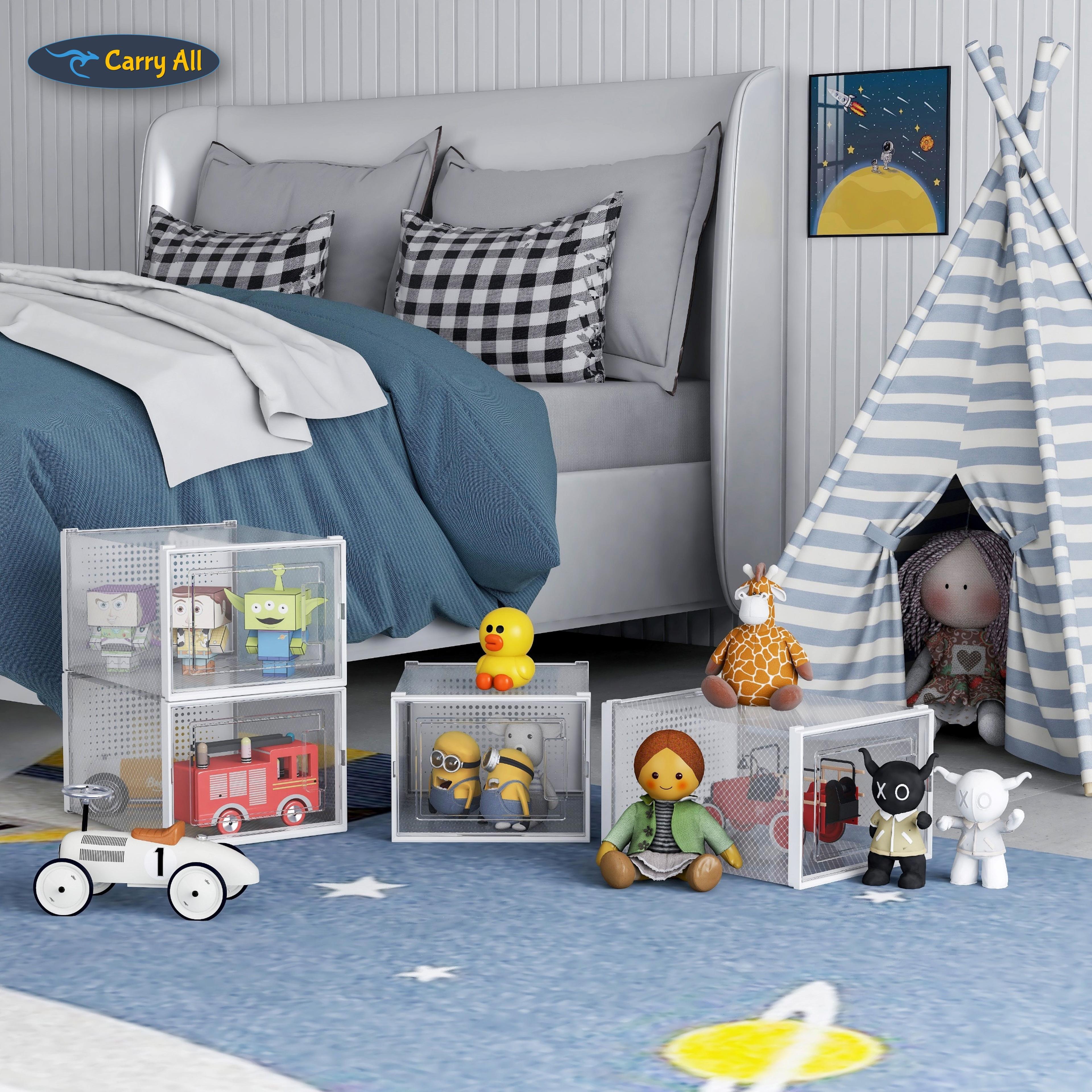 Pack 6 Cajas Organizadoras Zapatos Ropa Varios Apilables Zapatera Talla M-7