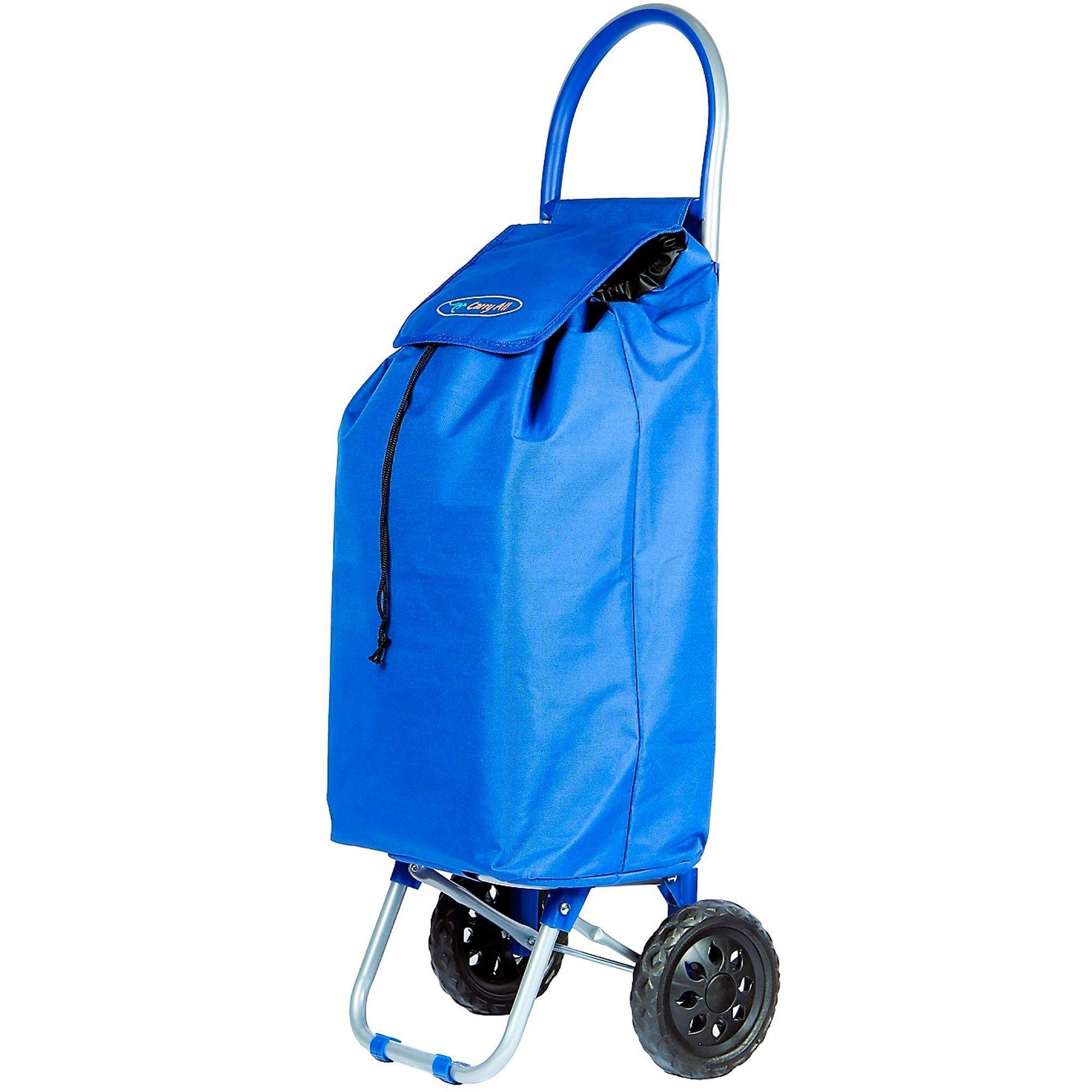Carrito De Compras Plegable Adelaida Feria, Supermercado Azul-0
