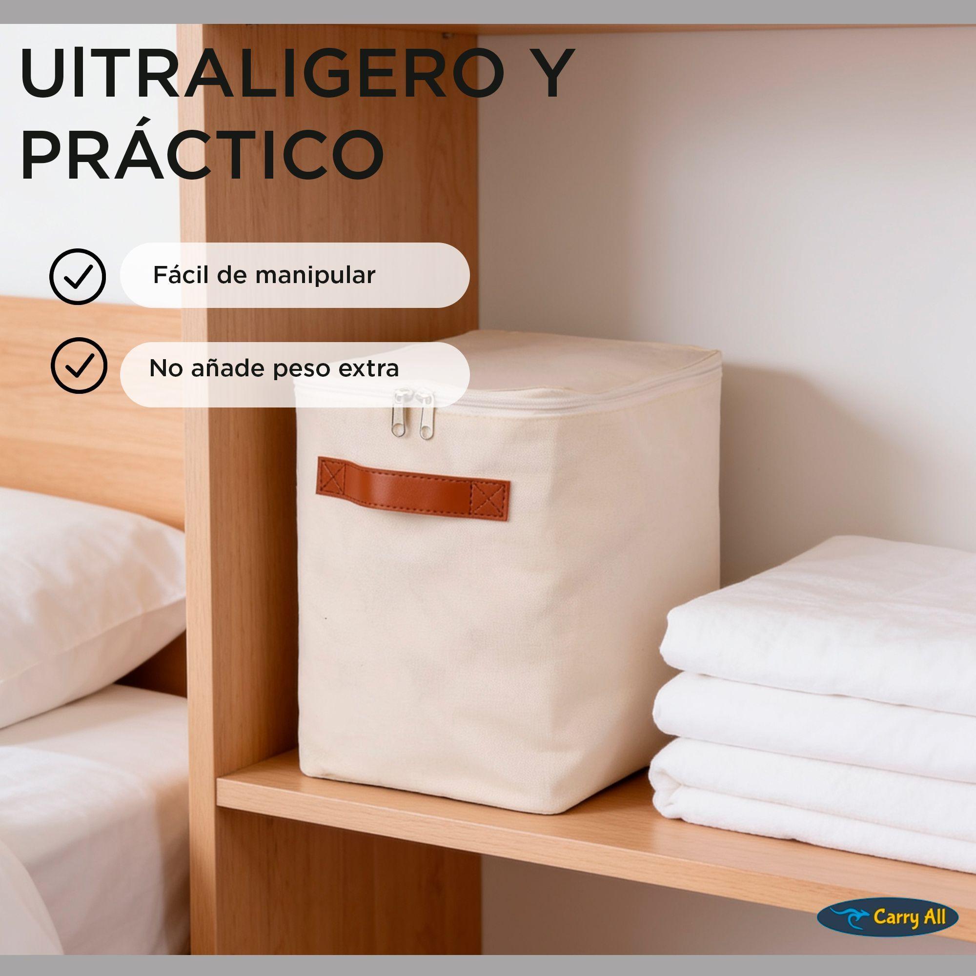 Pack 4 Bolsas Organizadoras Plegables Carry All De Lino S-6