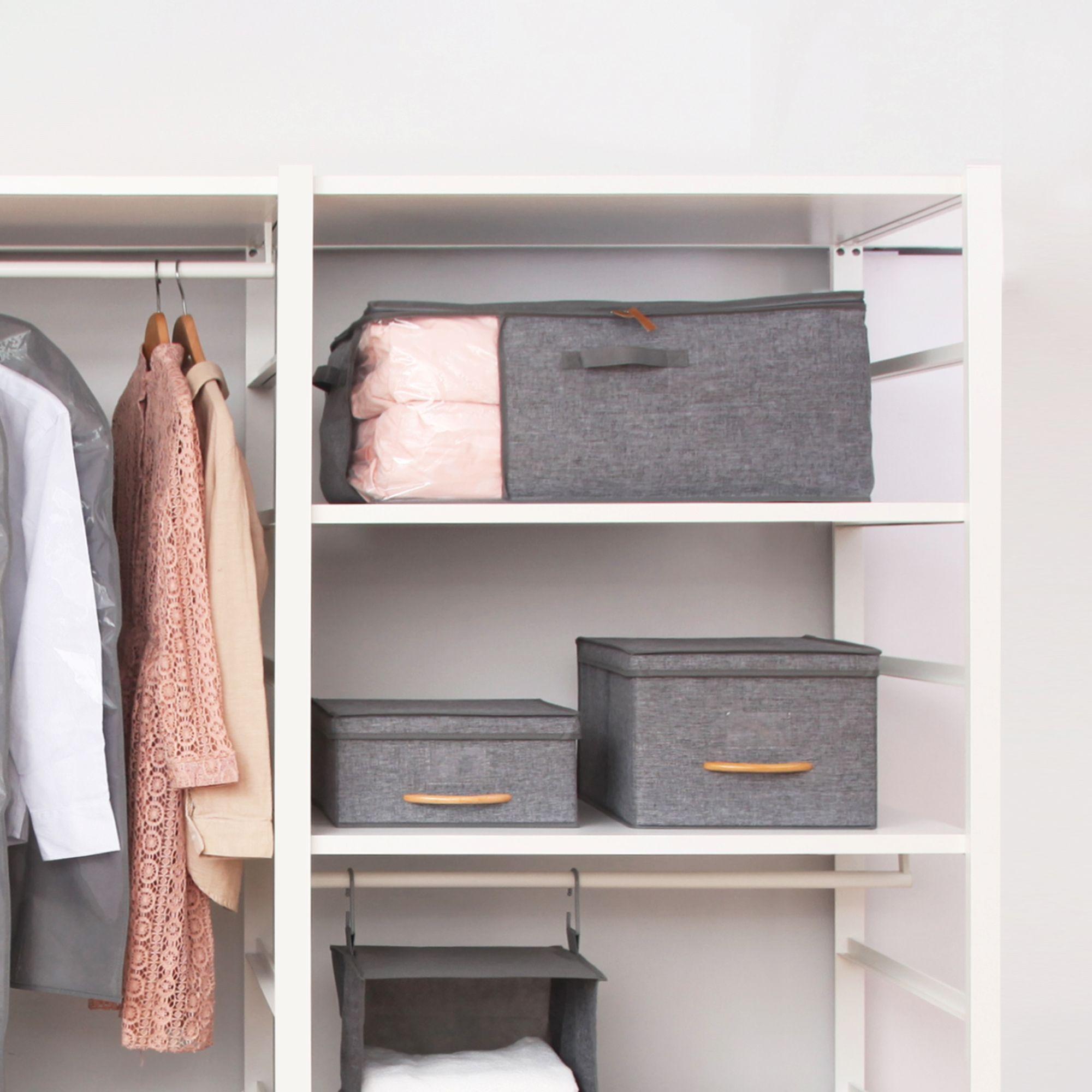 Pack 2 Cajas Organizadoras Plegables Closet Ropa Accs. Large-5