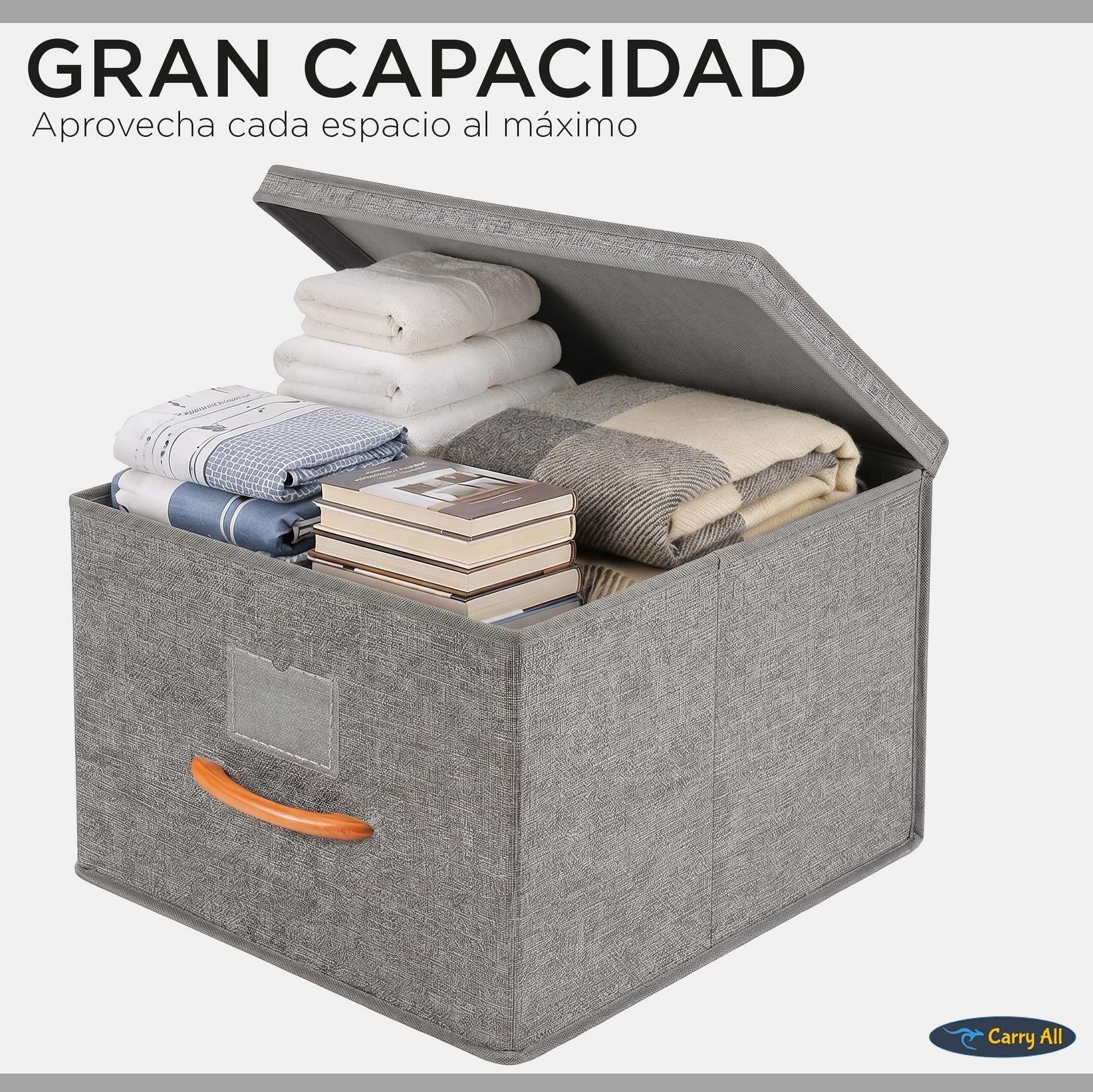 Pack 2 Cajas Organizadoras Plegables Closet Ropa Accs. Large-3
