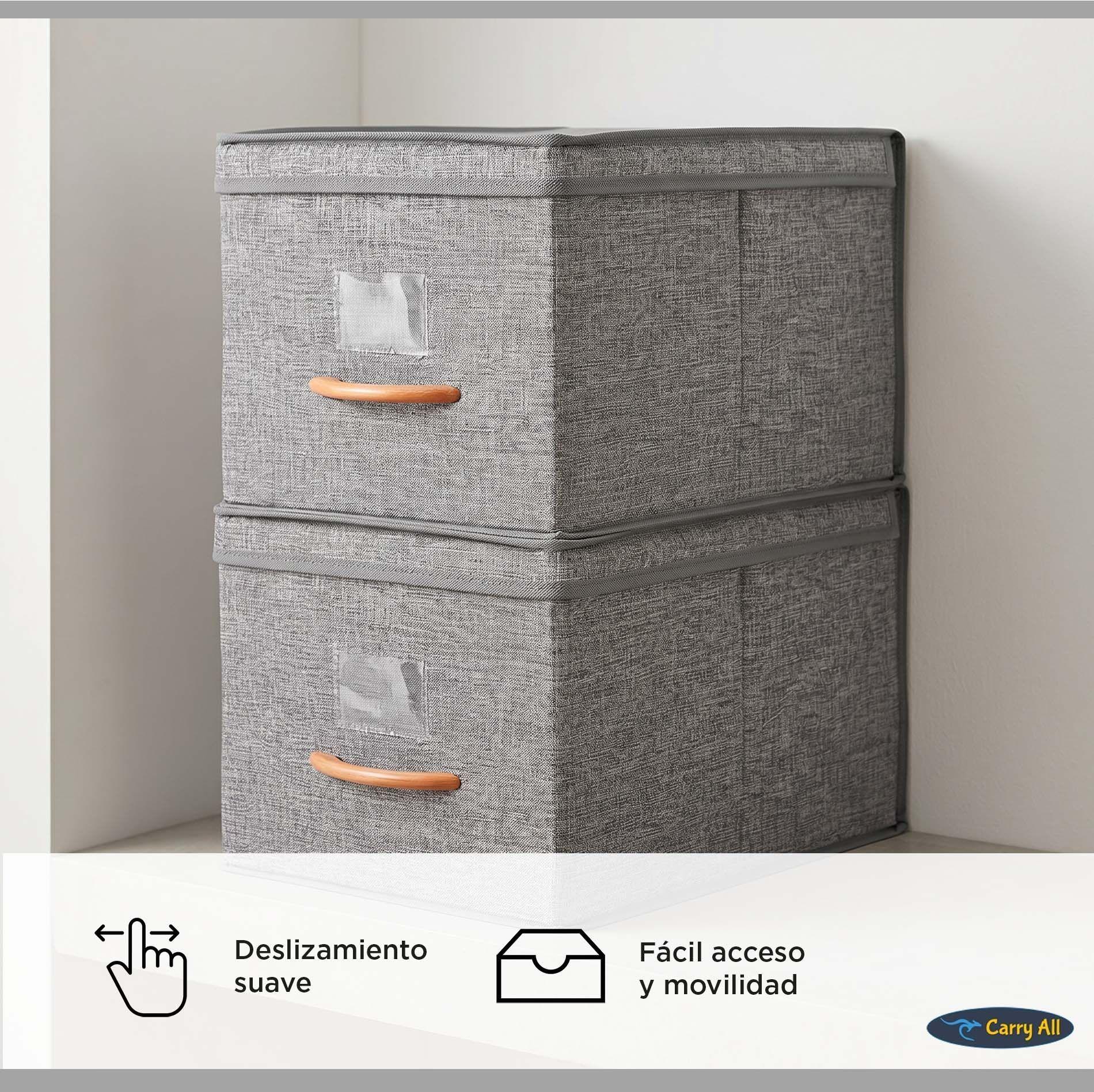 Pack 2 Cajas Organizadoras Plegables Closet Ropa Accs. Large-6
