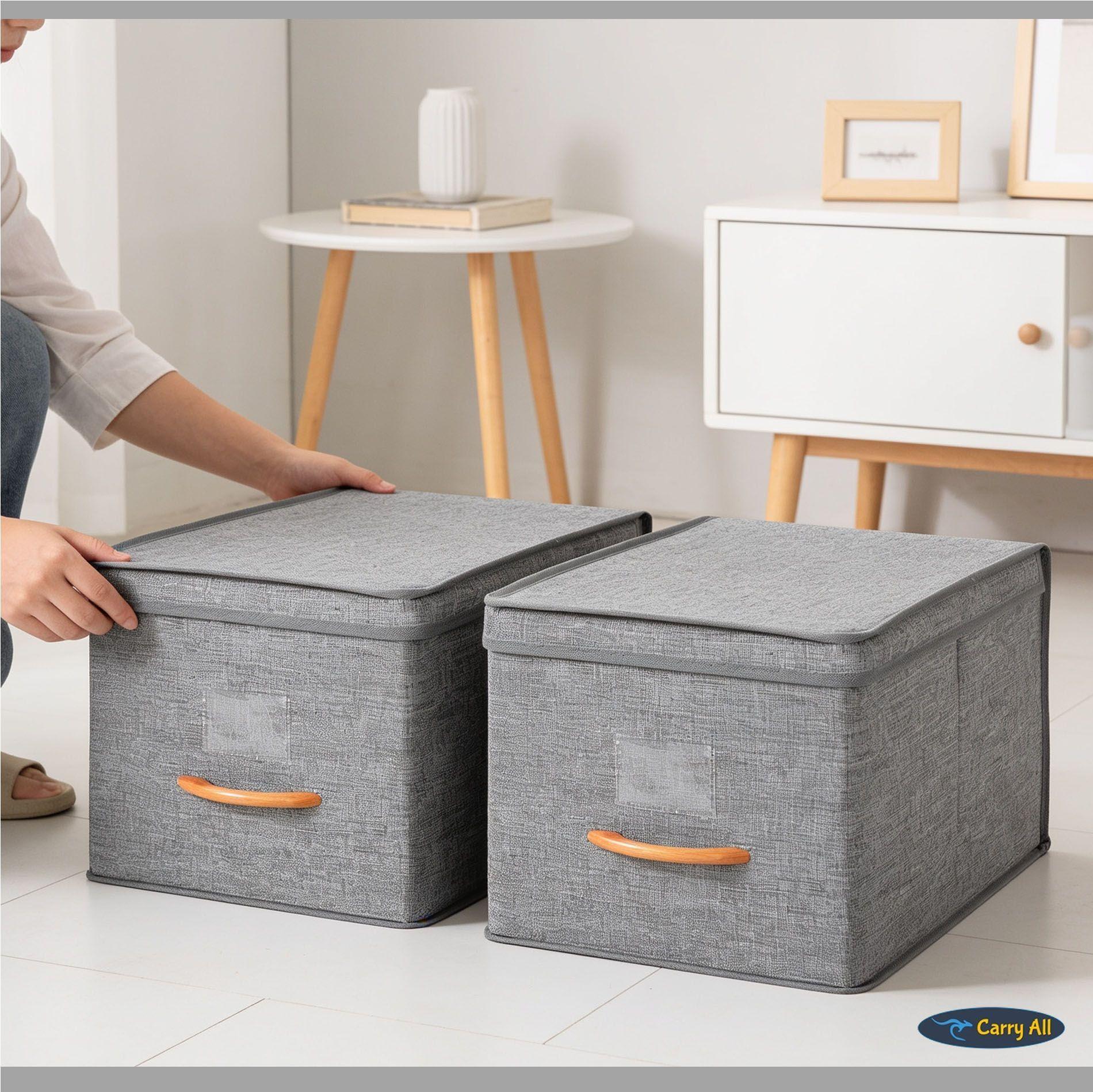 Pack 2 Cajas Organizadoras Plegables Closet Ropa Accs. Large-7