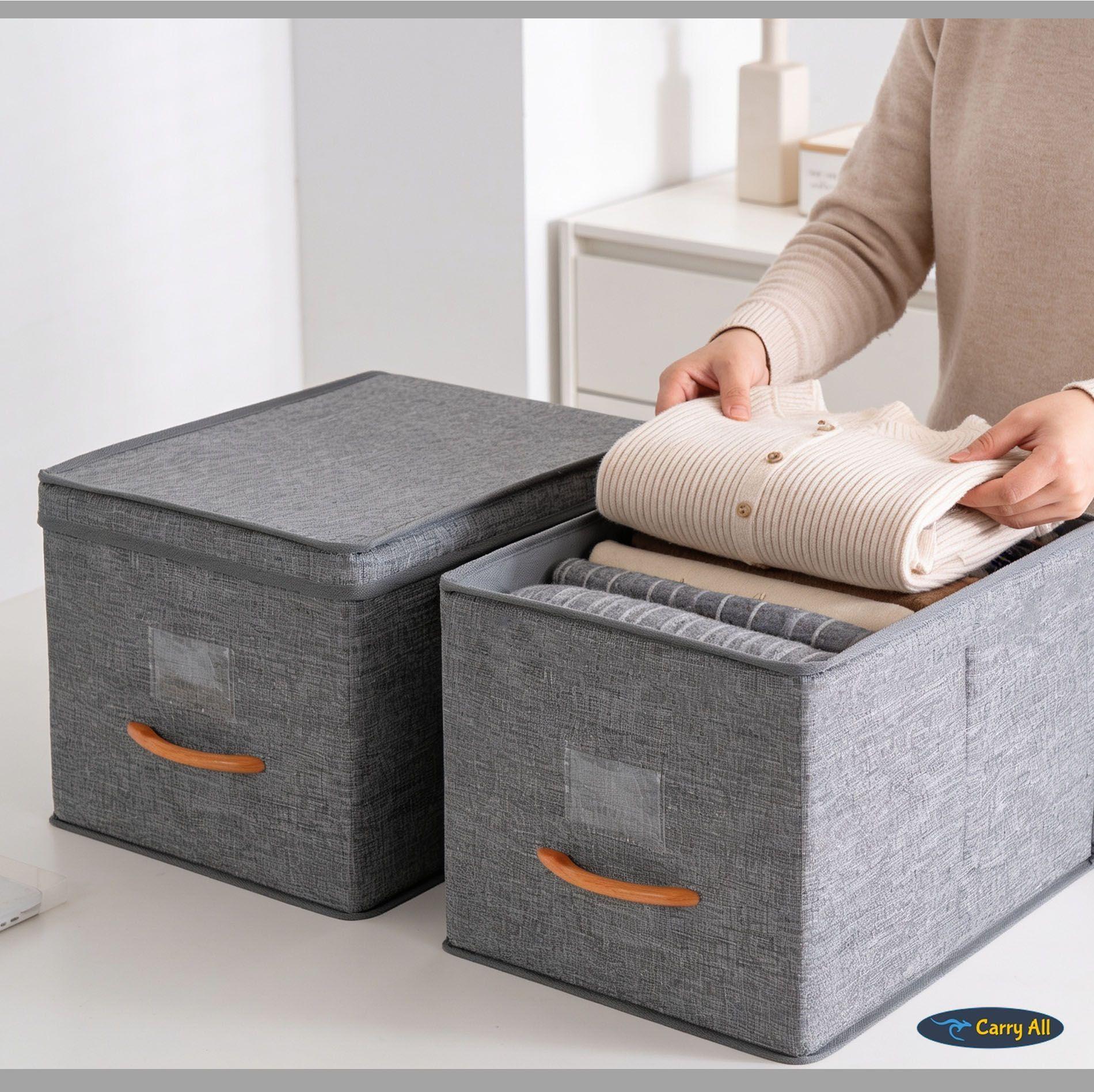 Pack 2 Cajas Organizadoras Plegables Closet Ropa Accs. Large-8
