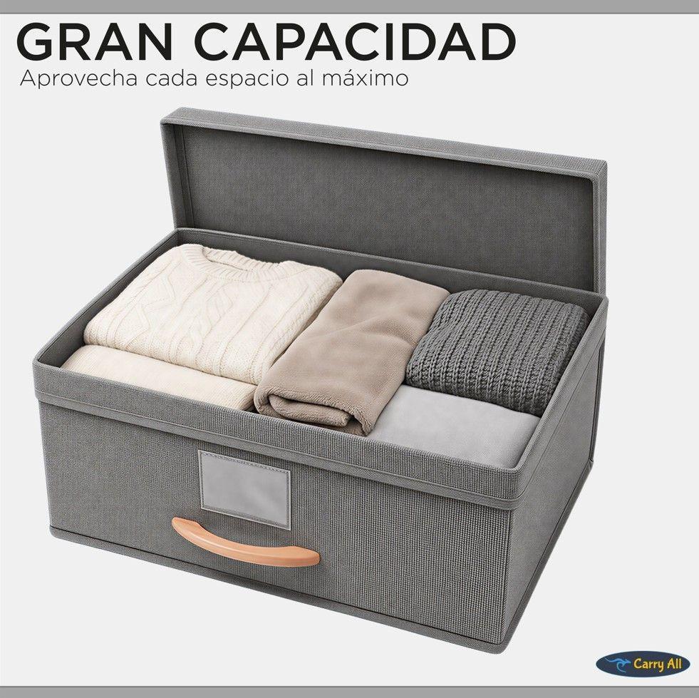 Pack 3 Cajas Organizadoras Plegables Closet Ropa Varios (S)-3