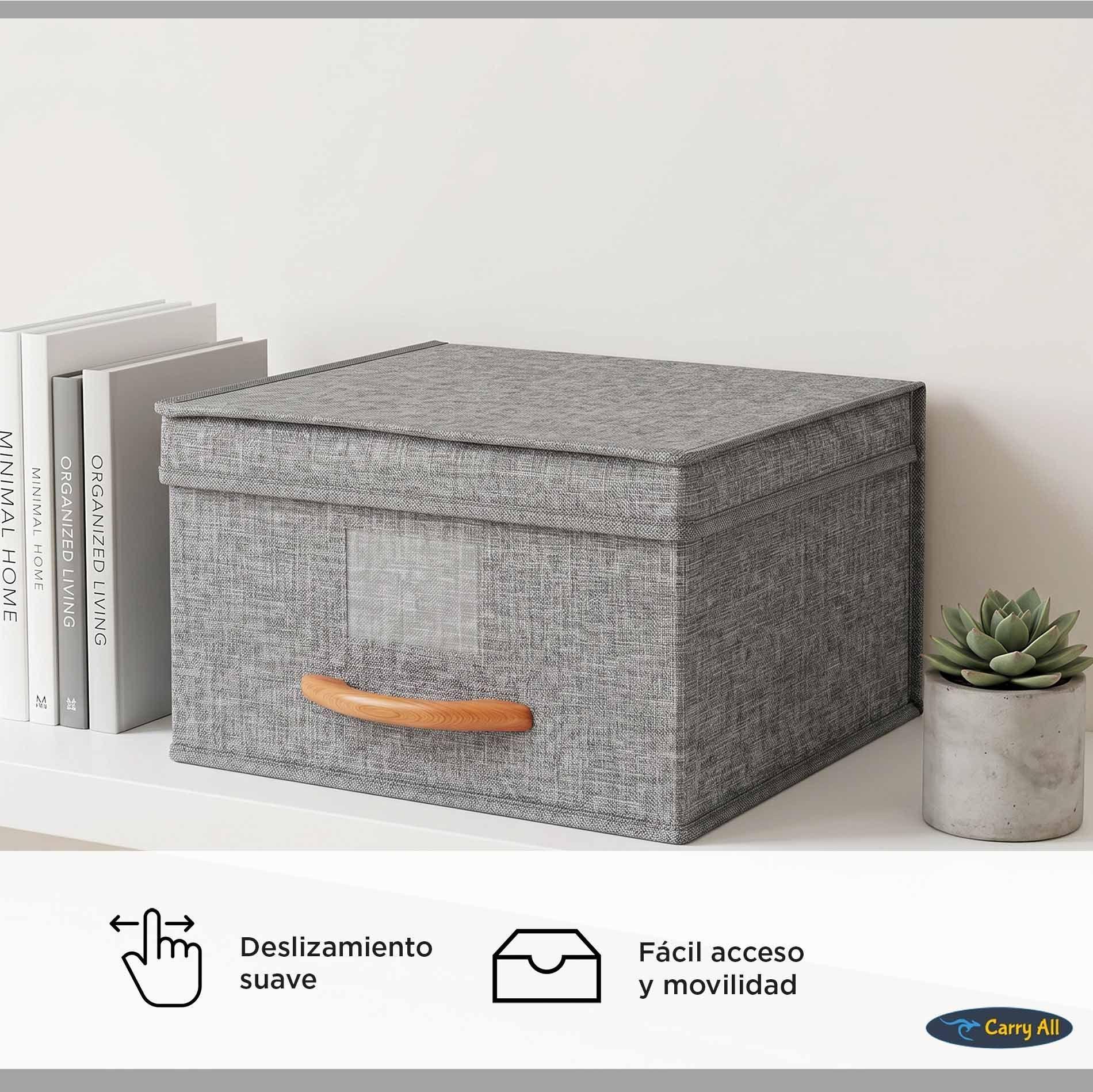 Pack 3 Cajas Organizadoras Plegables Closet Ropa Varios (S)-6