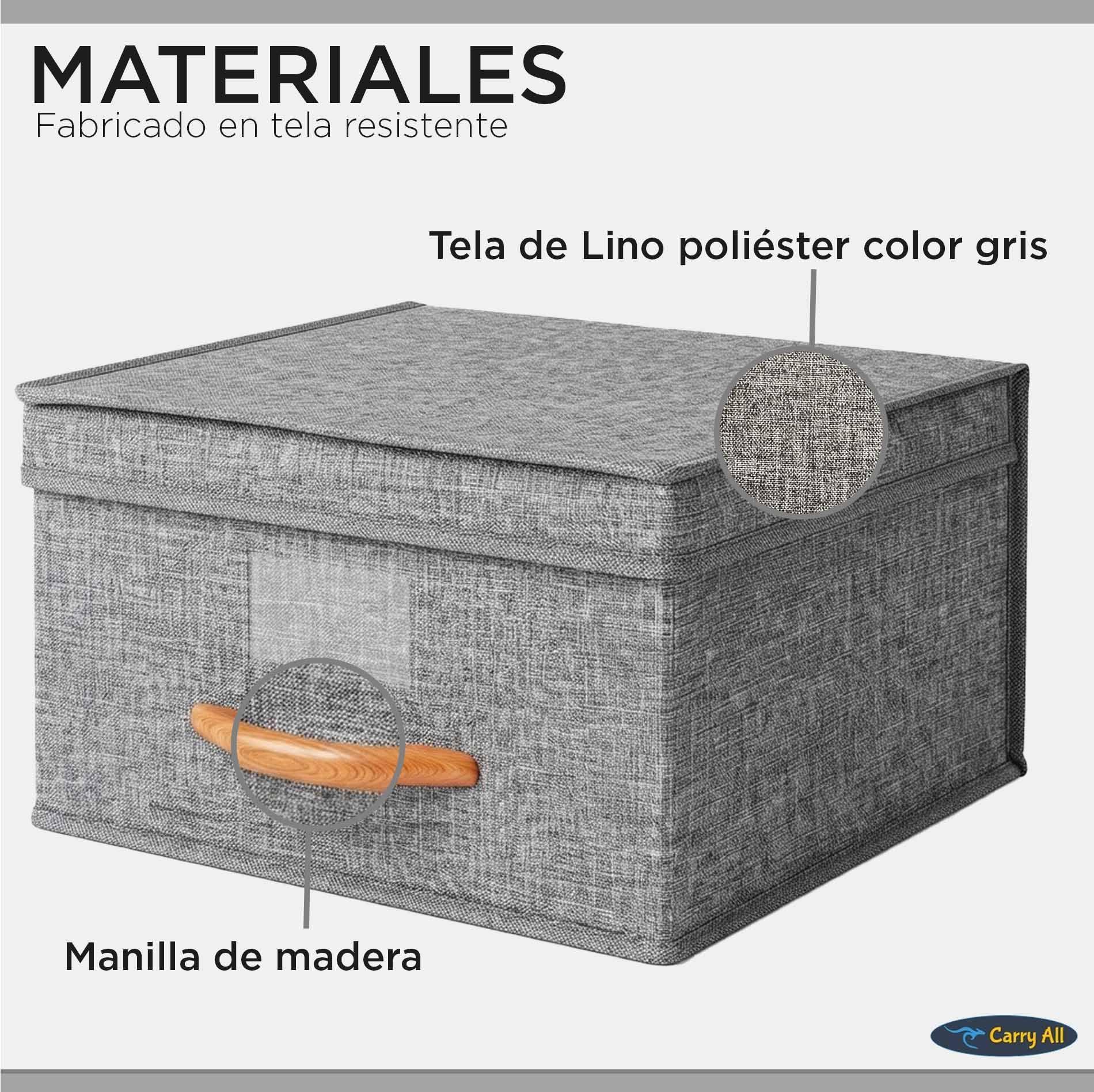 Pack 3 Cajas Organizadoras Plegables Closet Ropa Varios (S)-2
