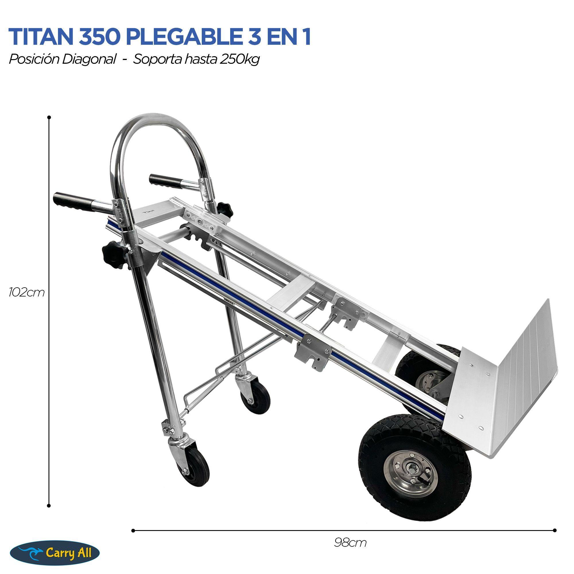 Carro De Carga 3 En 1 Carry All Titan 350 Kg Plegable Yegua-2
