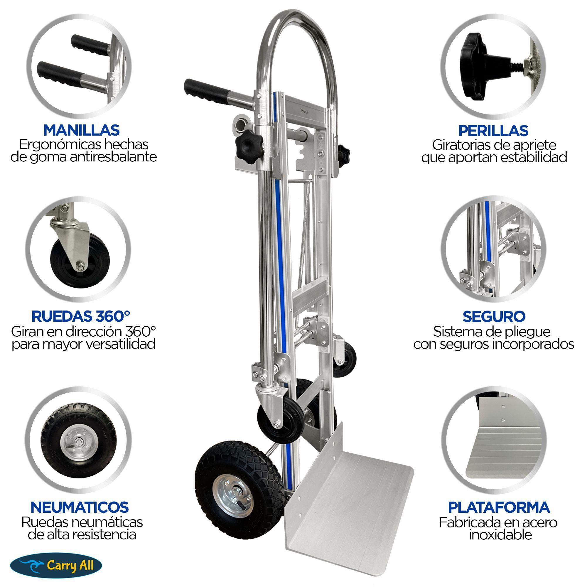 Carro De Carga 3 En 1 Carry All Titan 350 Kg Plegable Yegua-5