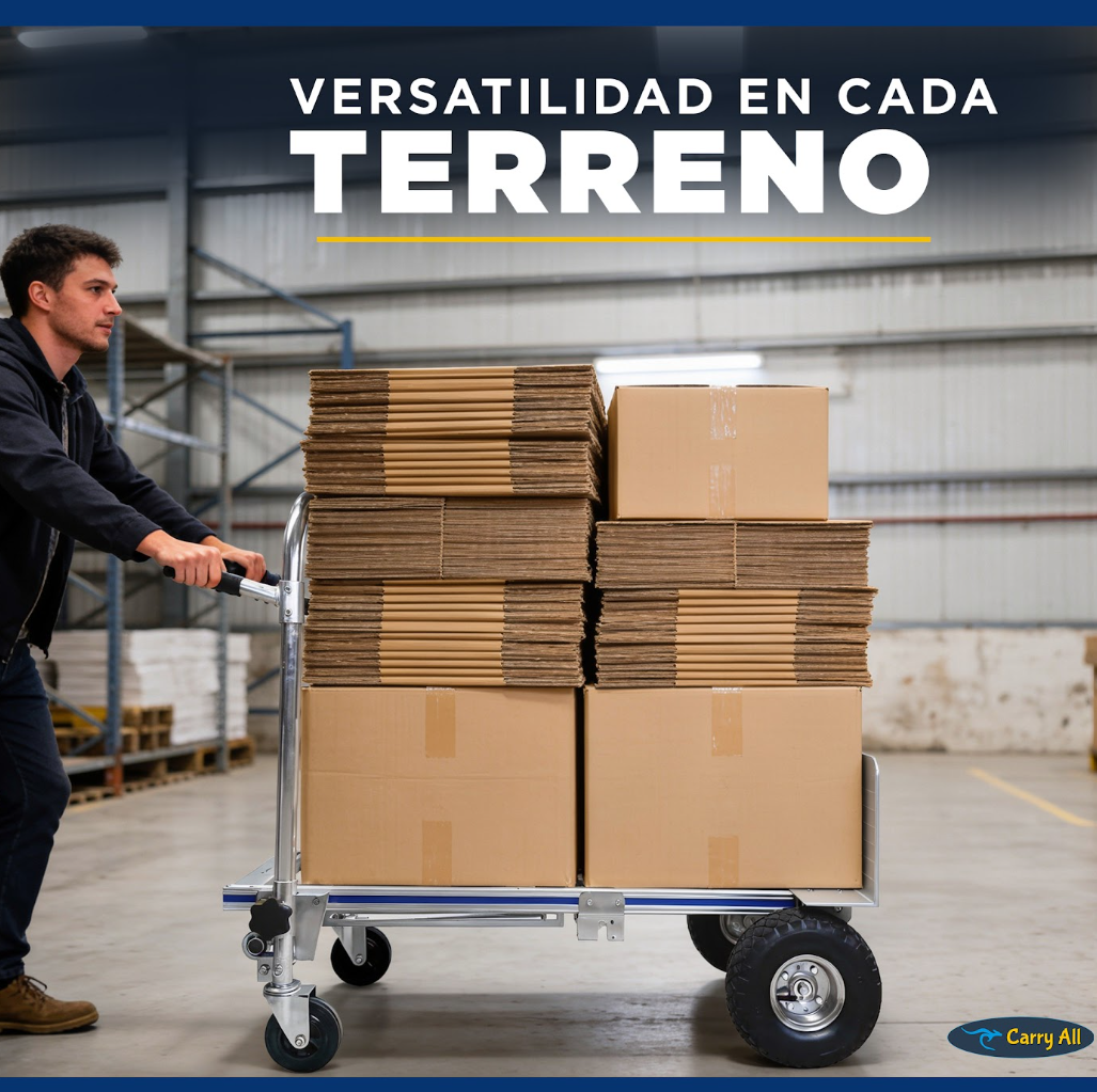 Carro De Carga 3 En 1 Carry All Titan 350 Kg Plegable Yegua-5