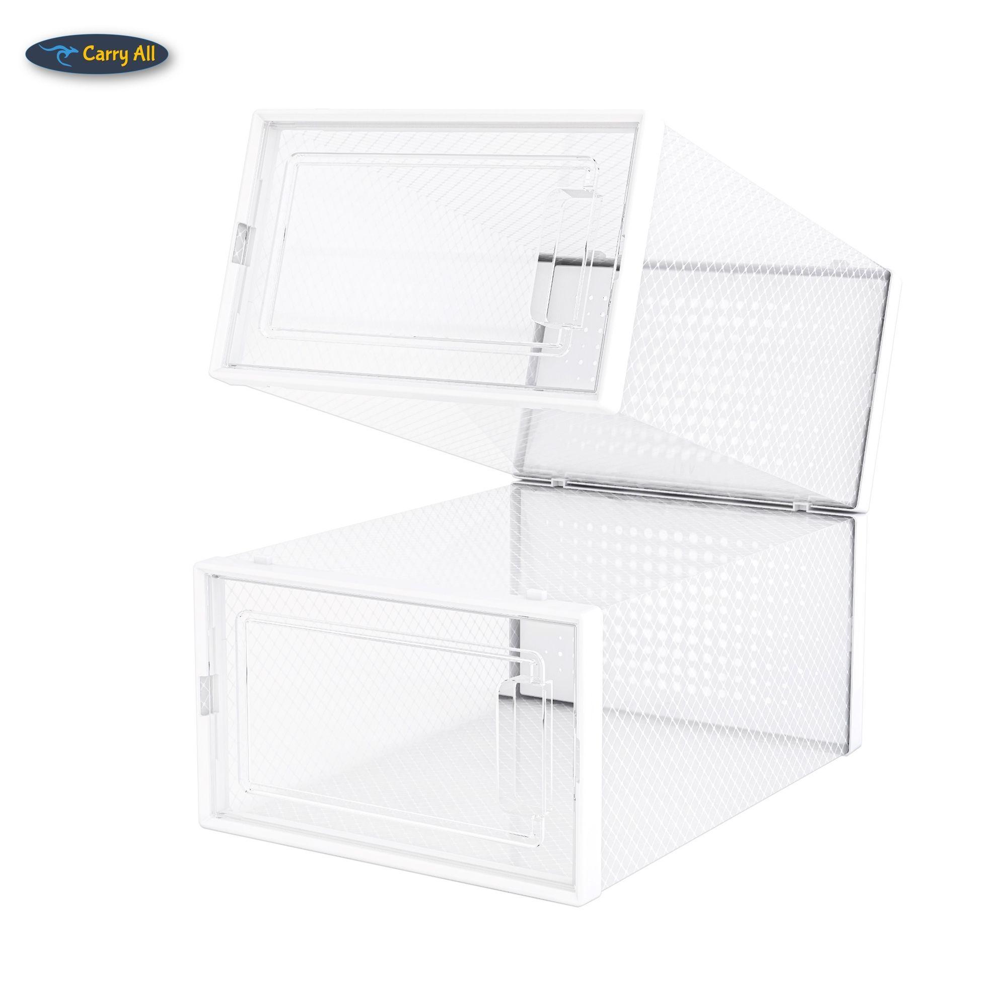 Pack 6 Cajas Organizadoras Zapatos Ropa Varios Apilables Zapatera-1