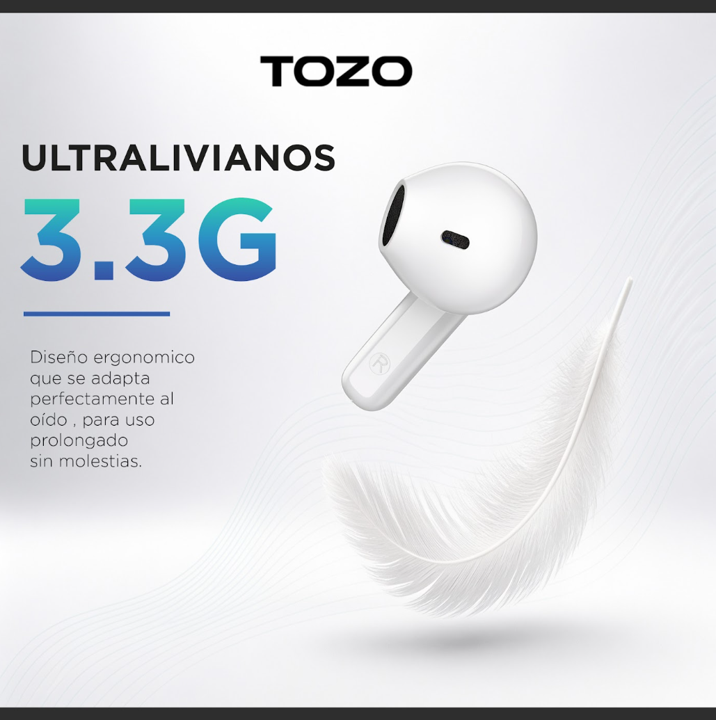 Audífonos Inalámbricos In Ear TOZO A3 Pro TWS 22H Bluetooth-2