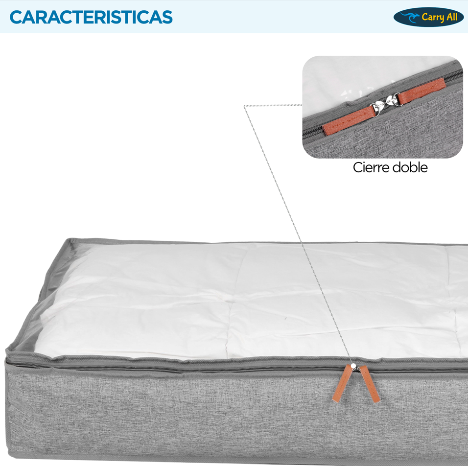 Pack 3 Bolsas Almacenaje Bajo Cama Carry All 70 Litros -4
